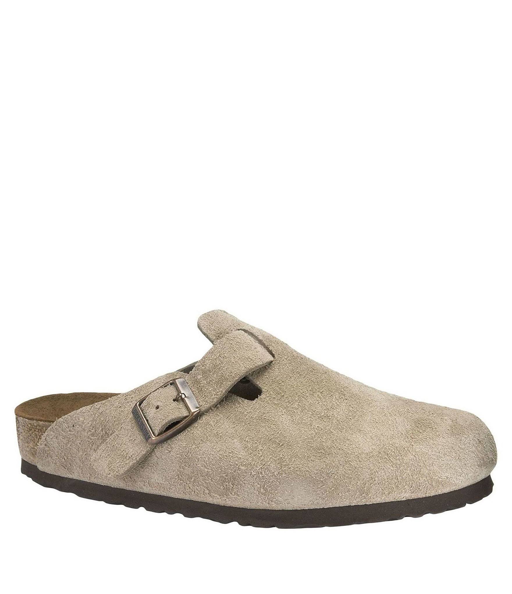 Birkenstock Boston Soft Footbed - Taupe Suede Size 37