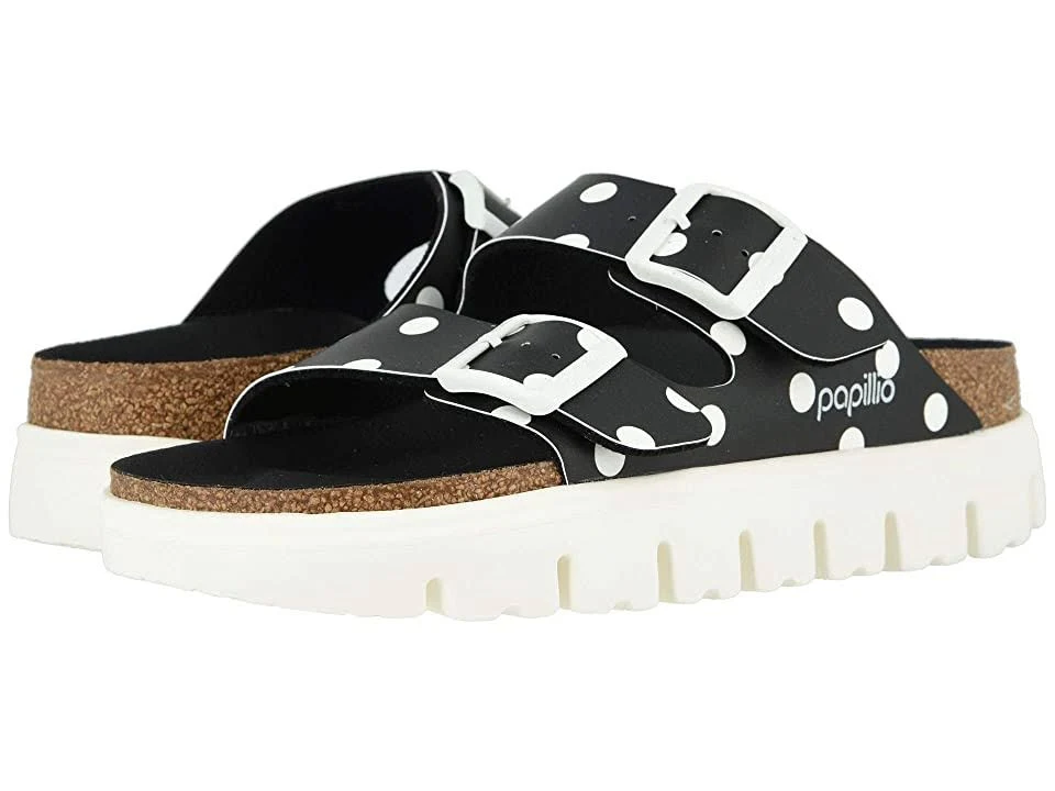 Birkenstock Arizona Chunky Sandals - Narrow Black White Dots 37