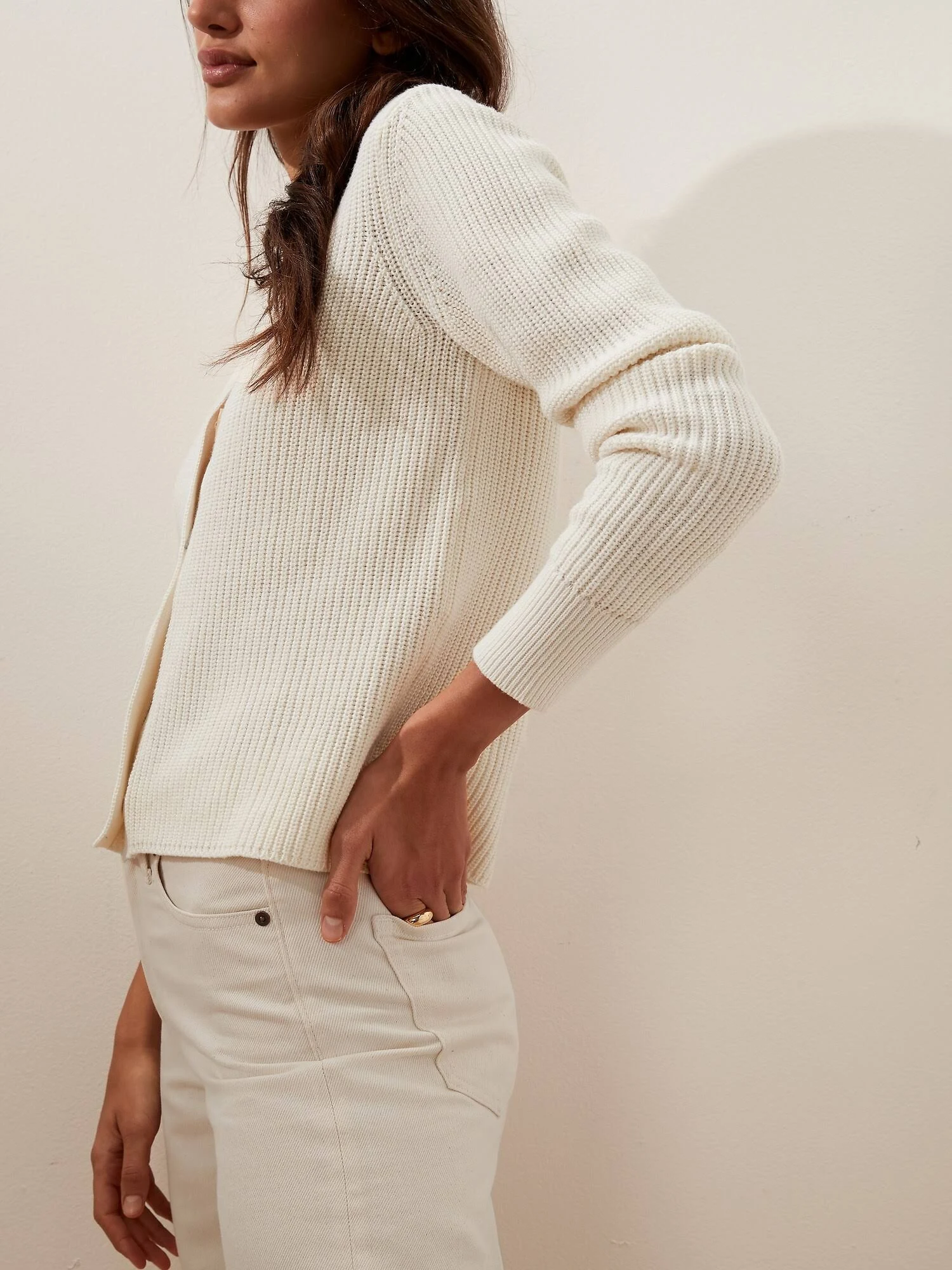 Women's Chunky Cardigan Off White