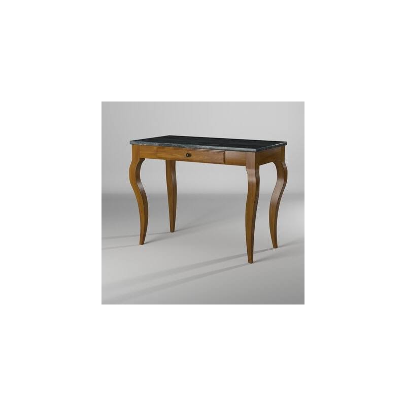 Picket House Furnishings Melony Desk with Marble Top in Grey