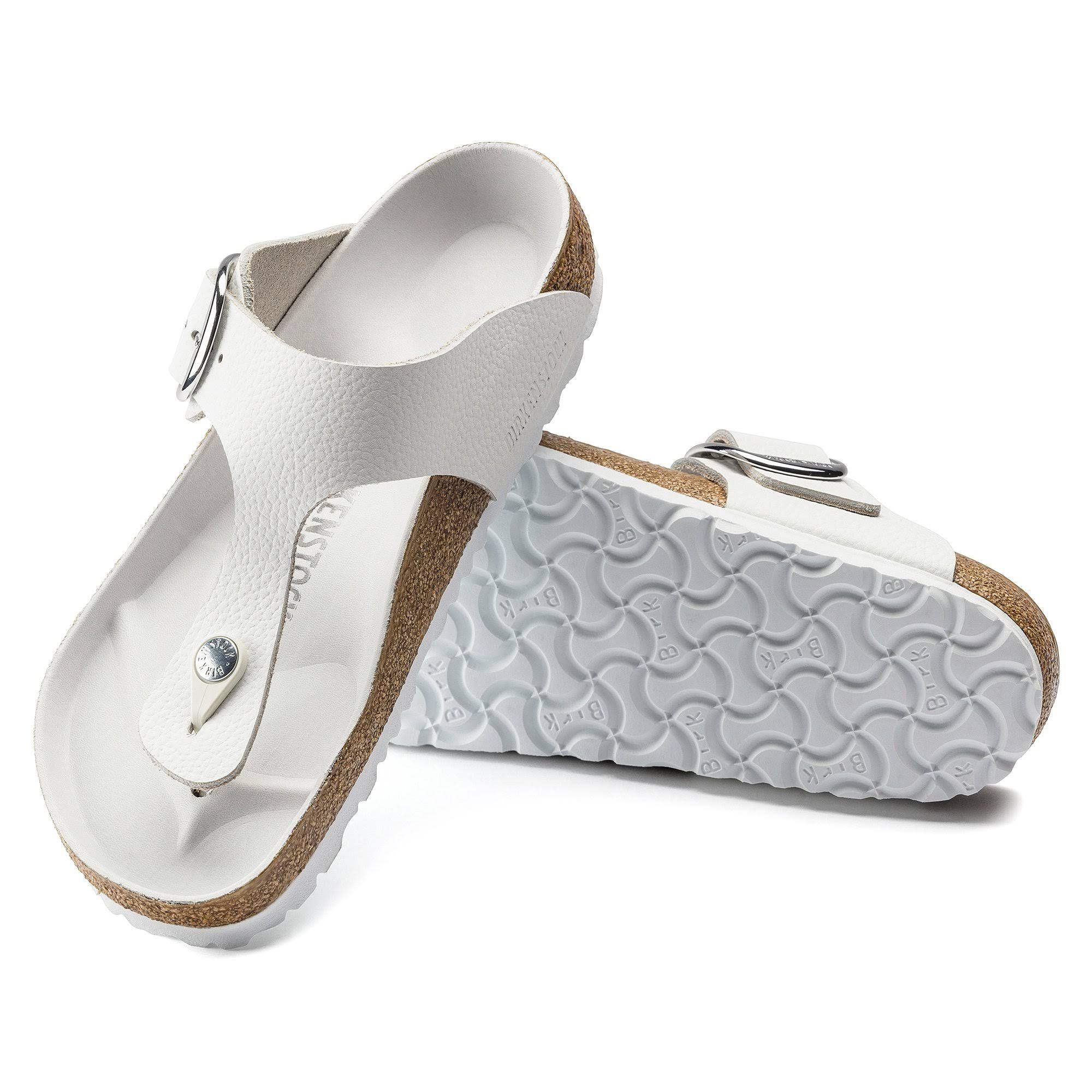 Birkenstock Gizeh Big Buckle White Leather / 40 / Regular