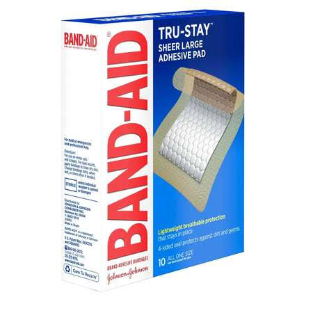 Band-Aid Tru Stay Large Adhesive Pad 8-3-10 Count, Price/Case