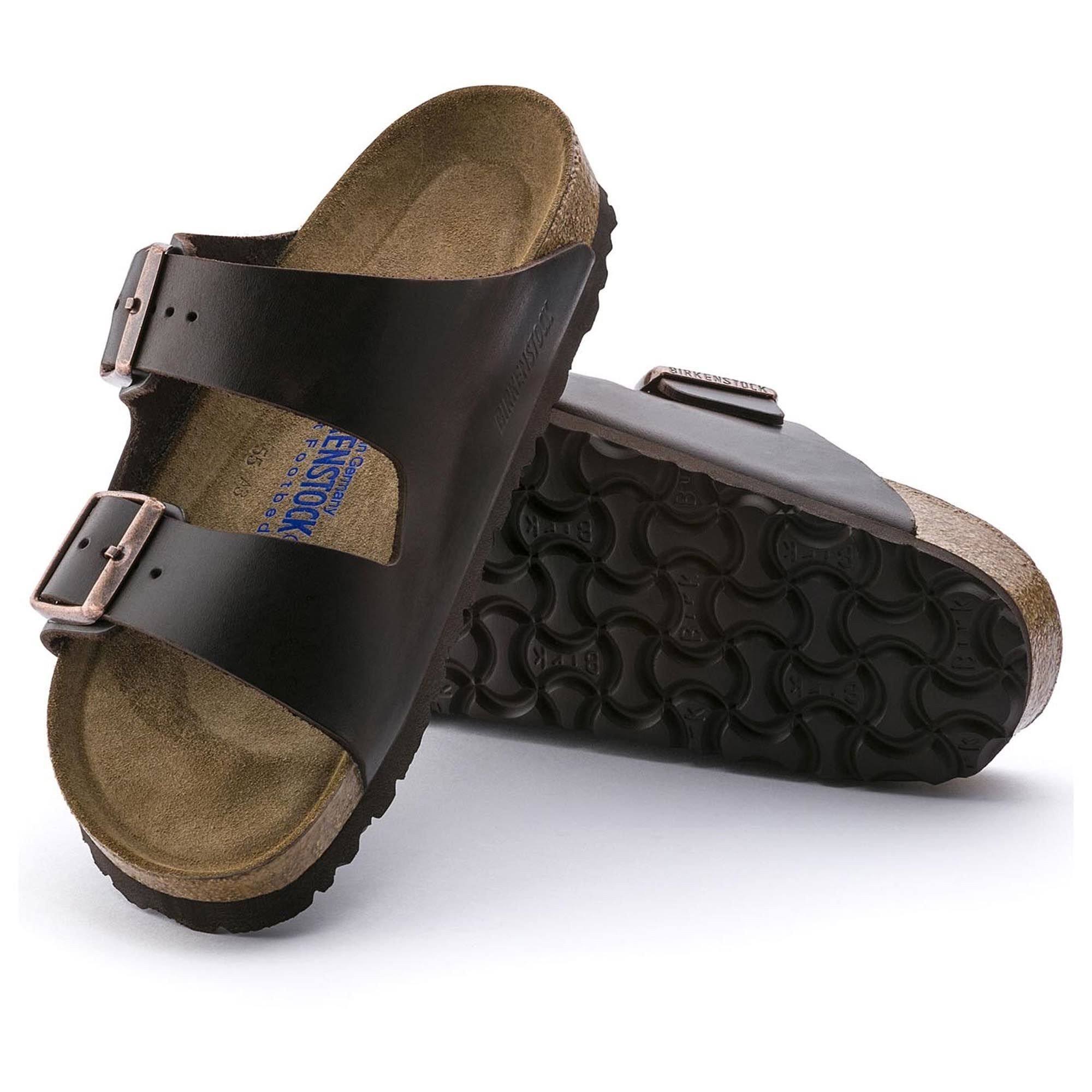 Birkenstock Arizona Soft Footbed - Leather Brown Amalfi / 39 / Narrow