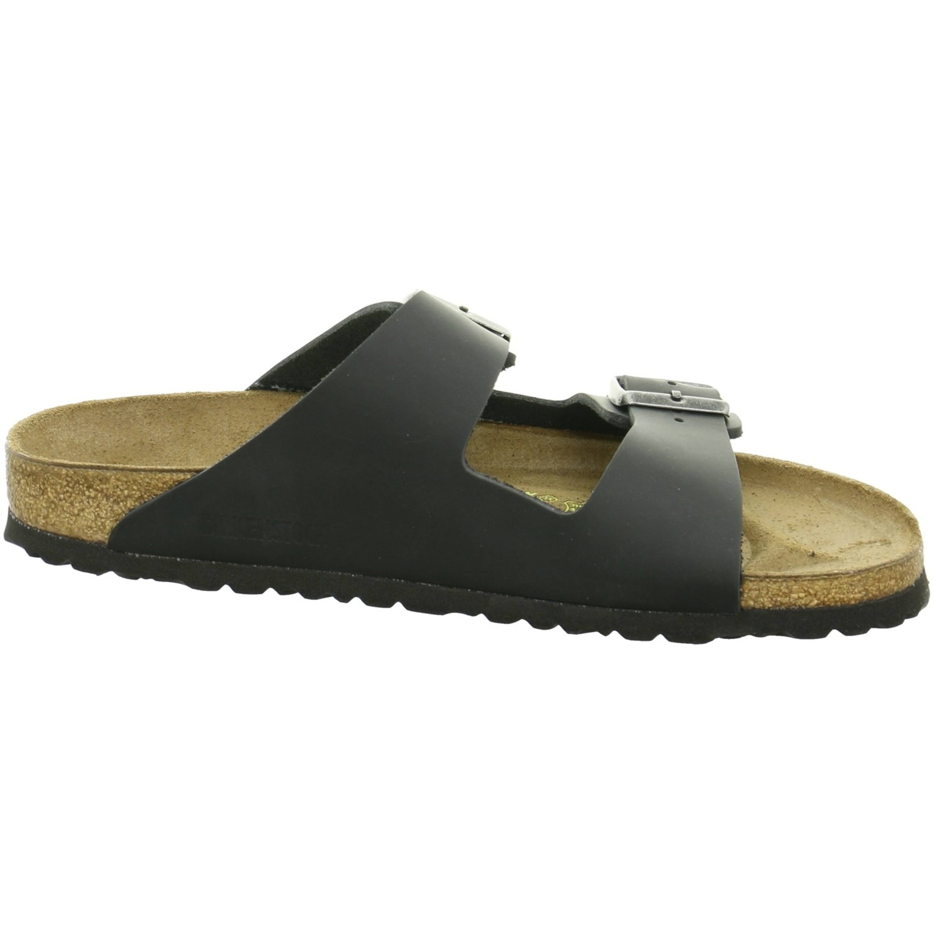Birkenstock Black Leather Arizona Sandals