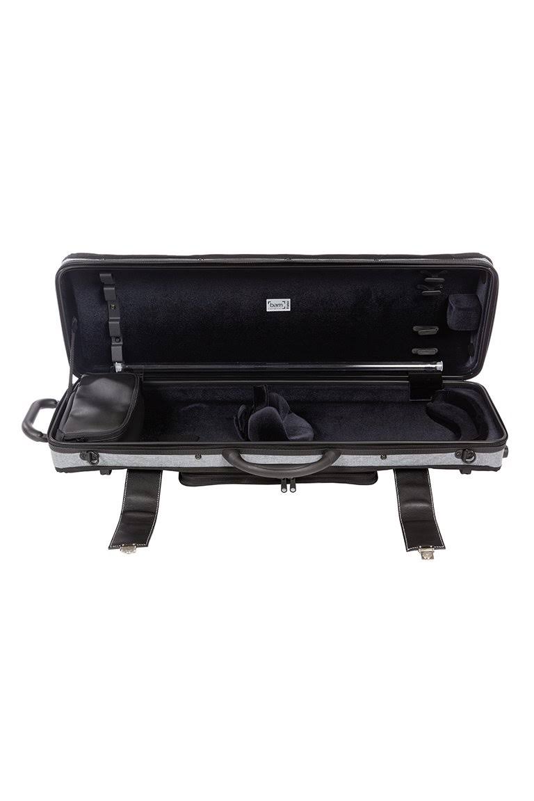 BAM 2001GF Hightech Oblong Violin Case - Grey Flannel