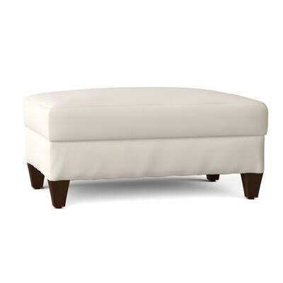 Birch Lane Fairchild 44x22 Rectangle Standard Slipcovered Ottoman Body Fabric: Spinnsol Natural