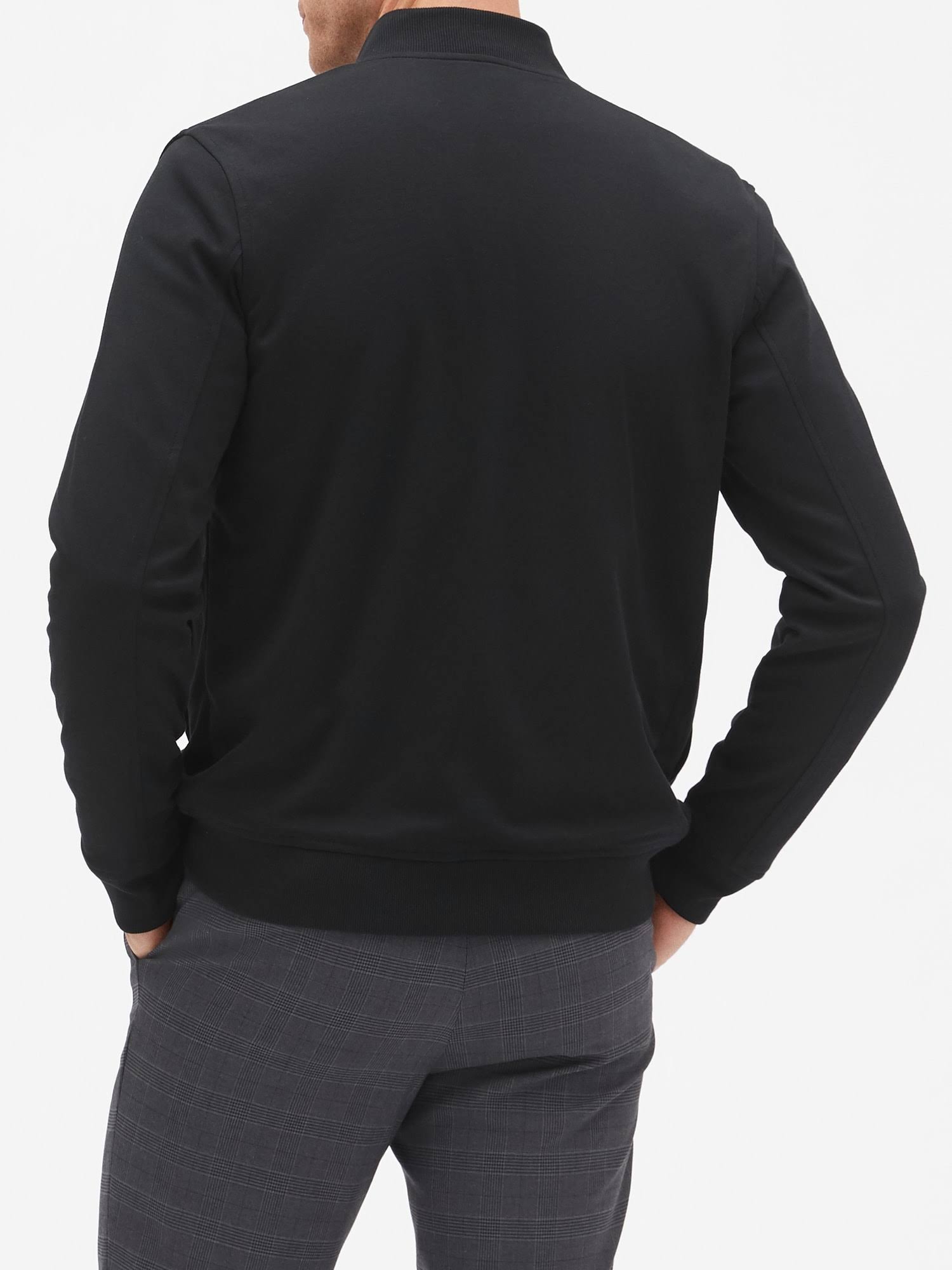 Banana Republic Factory Men's Dress Bomber Jacket Black Regular Size XXL