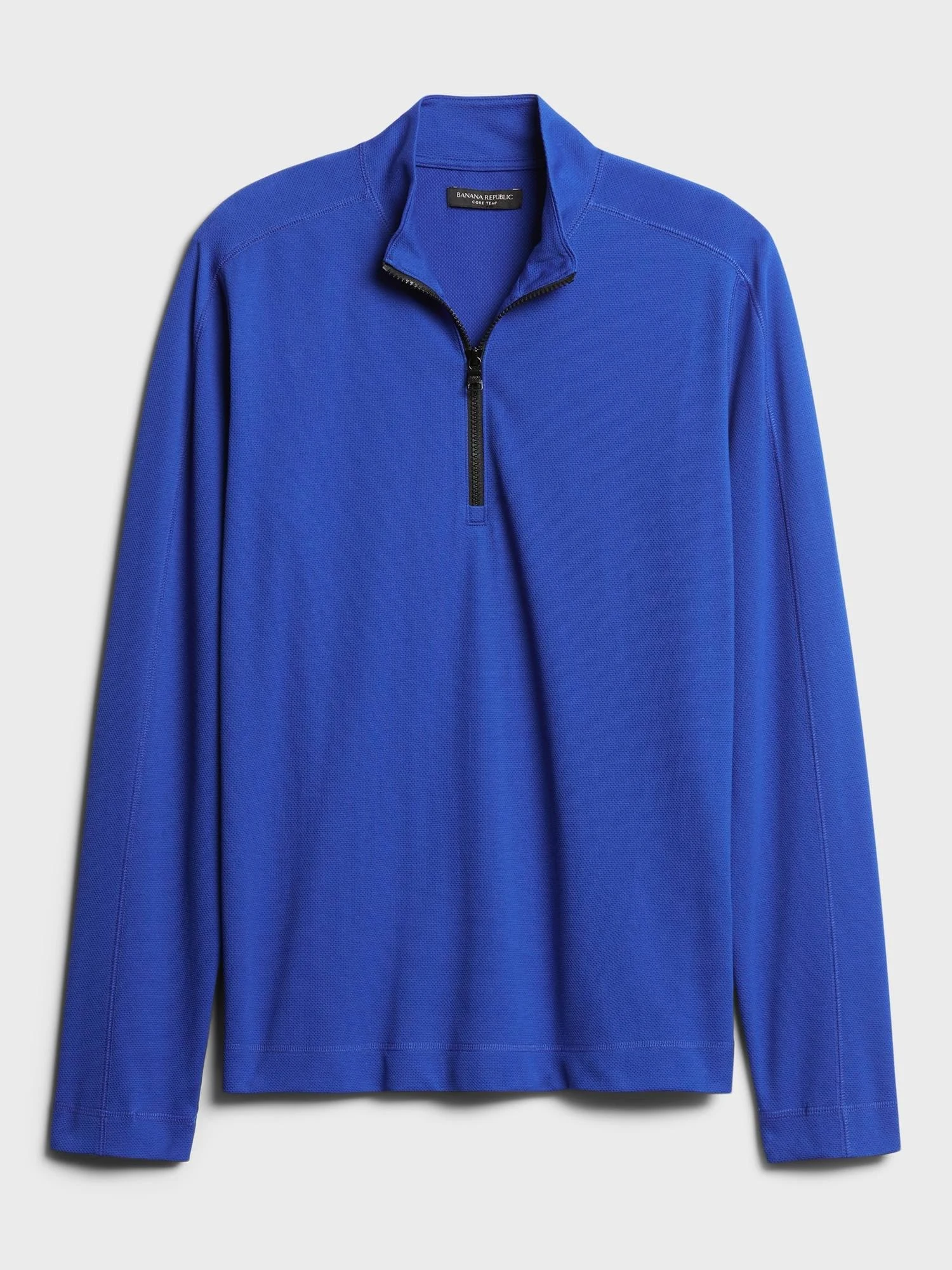 Banana Republic Men's Core Temp Mesh Half-Zip T-Shirt Voltage Blue Size L