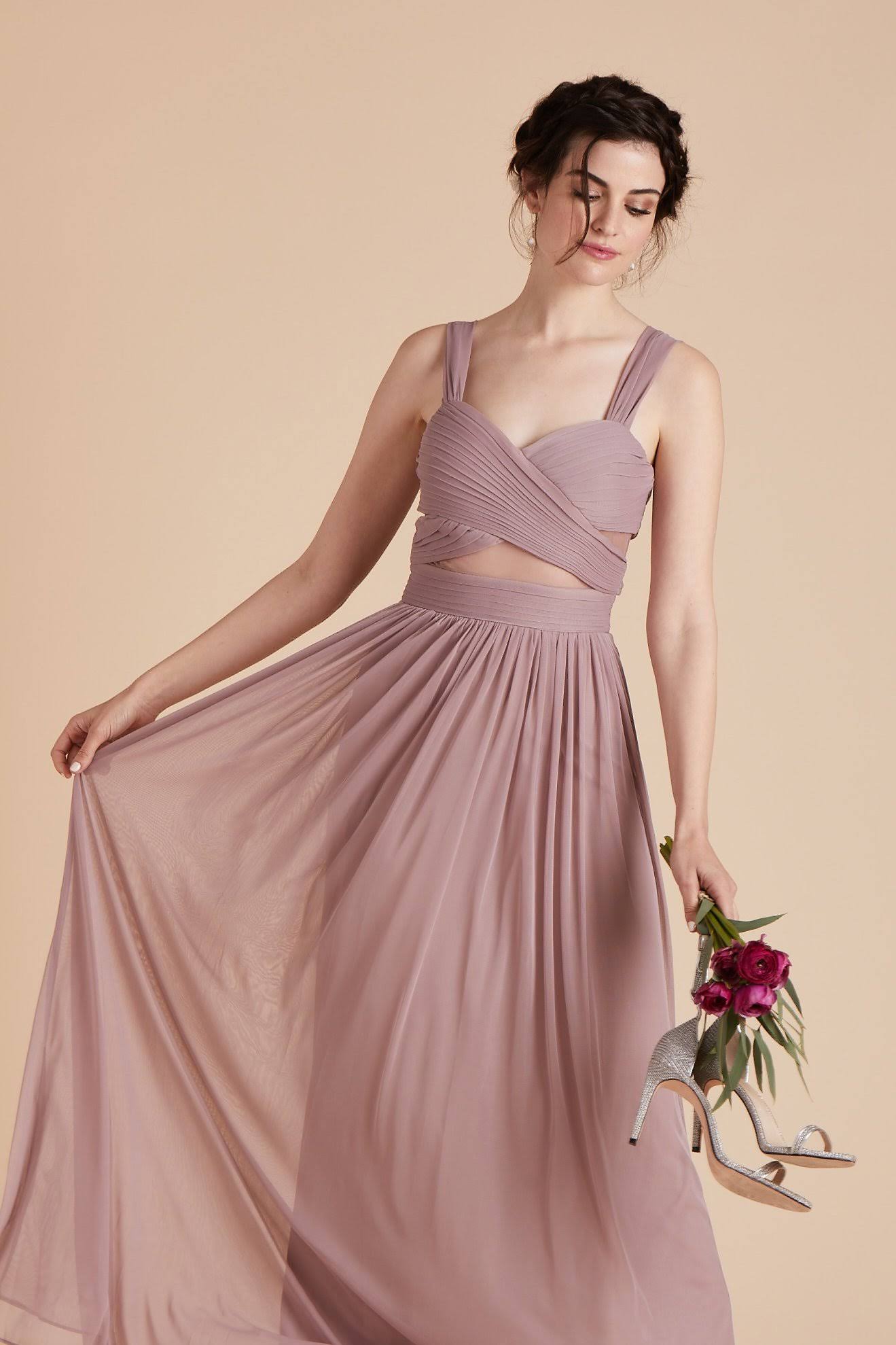 Birdy Grey Elsye Bridesmaid Dress in Mauve S / Mauve