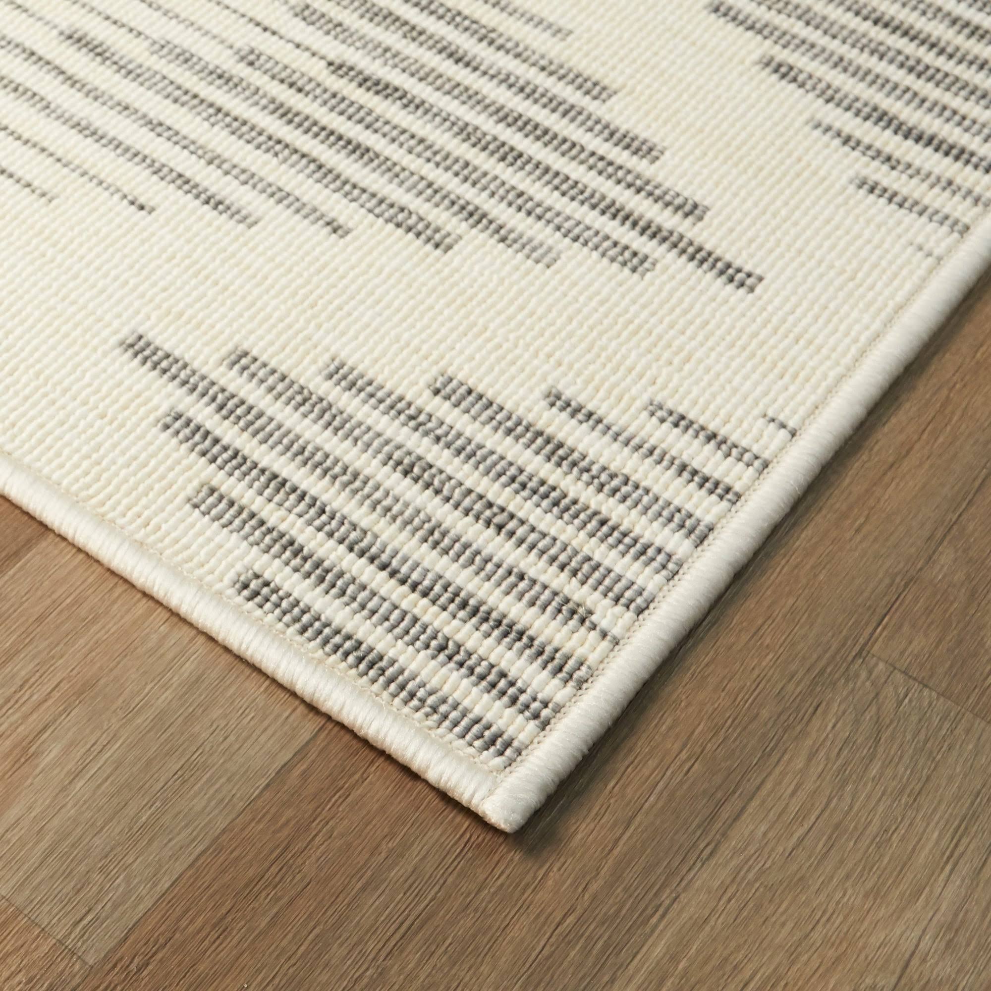 BALTA Coville Beige 5 ft. x 7 ft. Chevron Indoor/Outdoor Area Rug