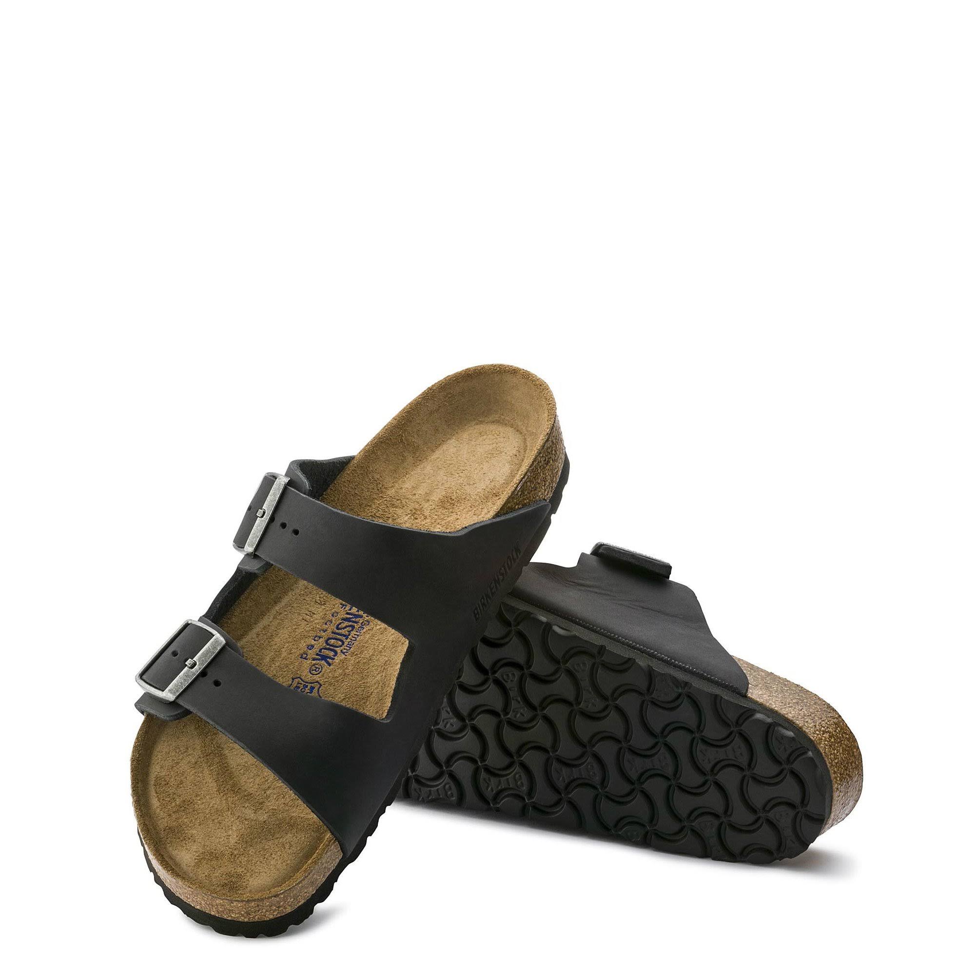 Birkenstock Arizona Soft Footbed - 41 US Women 10 - 10.5, Men 8 - 8.5 Black Sandal Medium