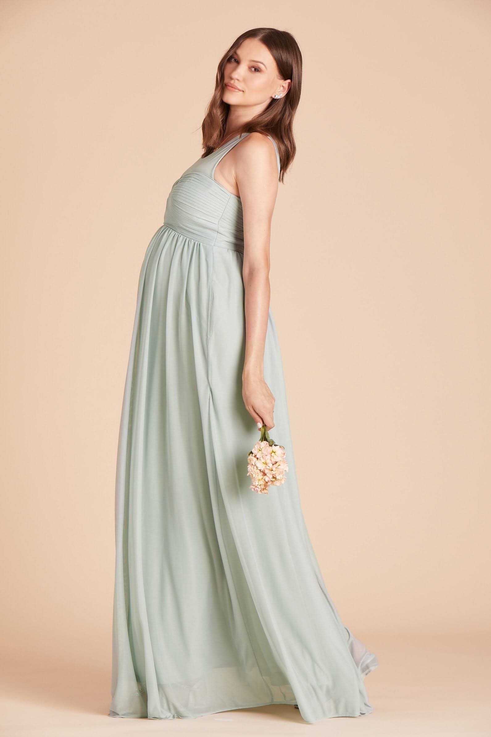 Birdy Grey Ryan Bridesmaid Dress in Sage Xs / Sage