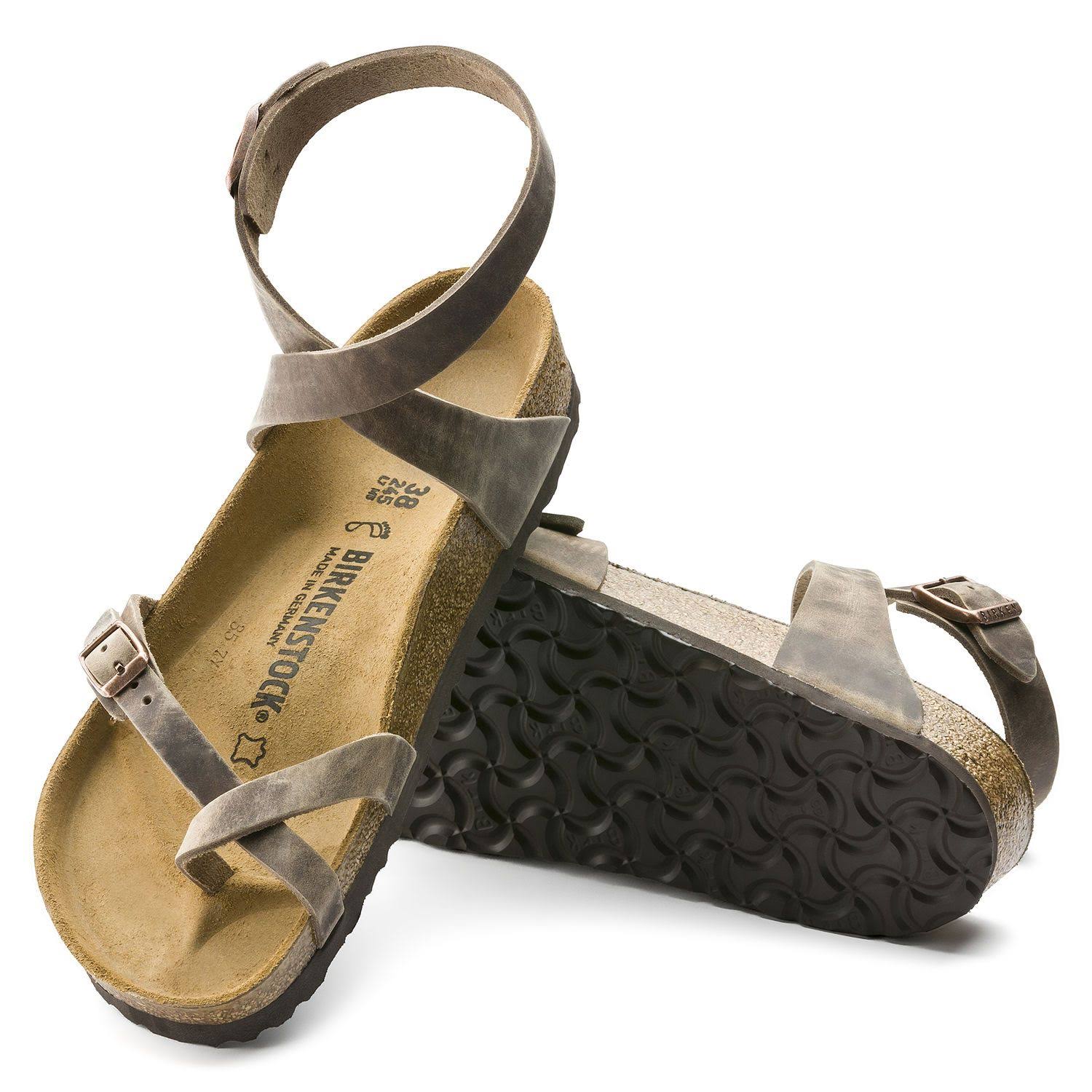 Birkenstock Women's Yara Sandal - 37 - Tobacco Oiled Leather Le