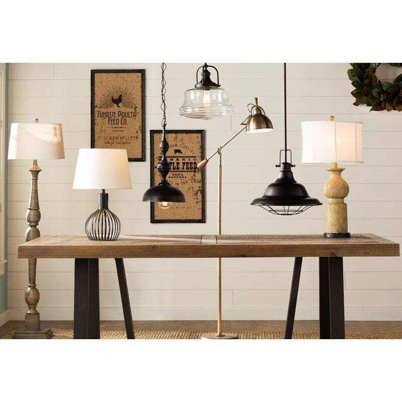 Nadine 1-Light Single Schoolhouse Pendant Finish English Bronze