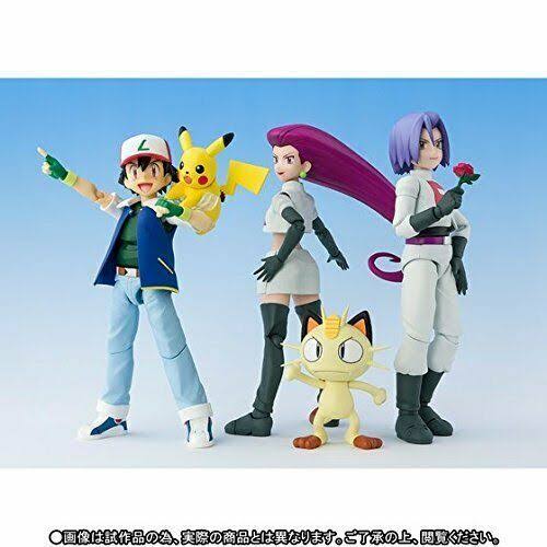 Bandai Toys S.H. Figuarts Satoshi & Team Rocket (Limited Edition) Pokemon Japan Import