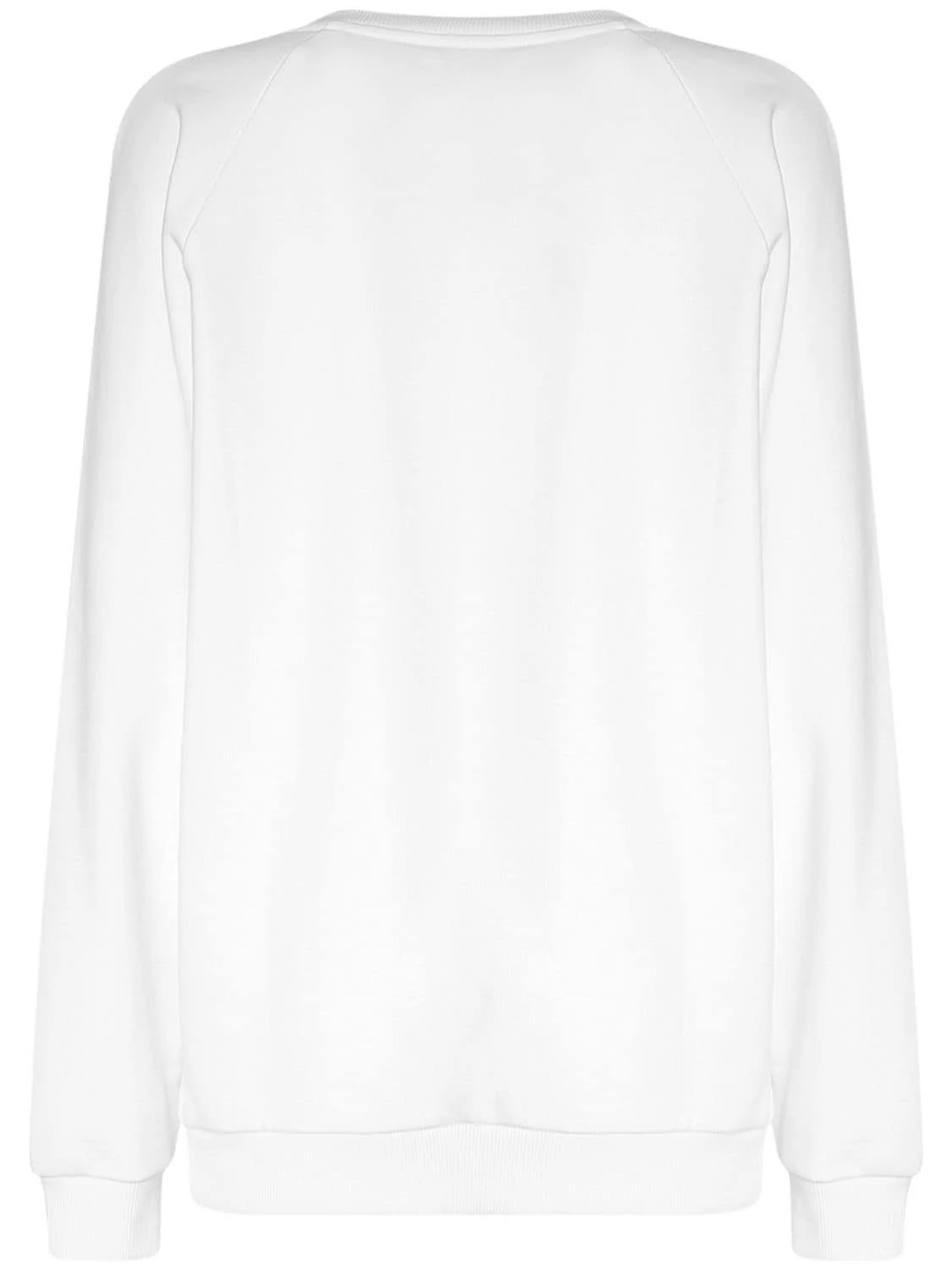 Balmain | Women Logo Printed Cotton Sweatshirt White/Pink S
