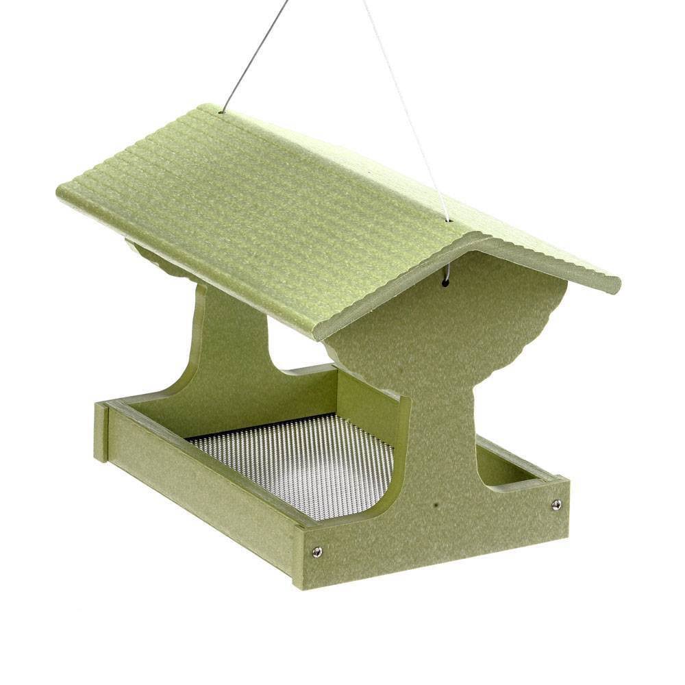 Bird's Choice Green Solutions Fly-Thru Feeder - Green