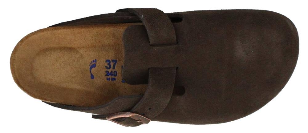 Birkenstock Boston Soft Footbed (36 Narrow Mocha Suede)
