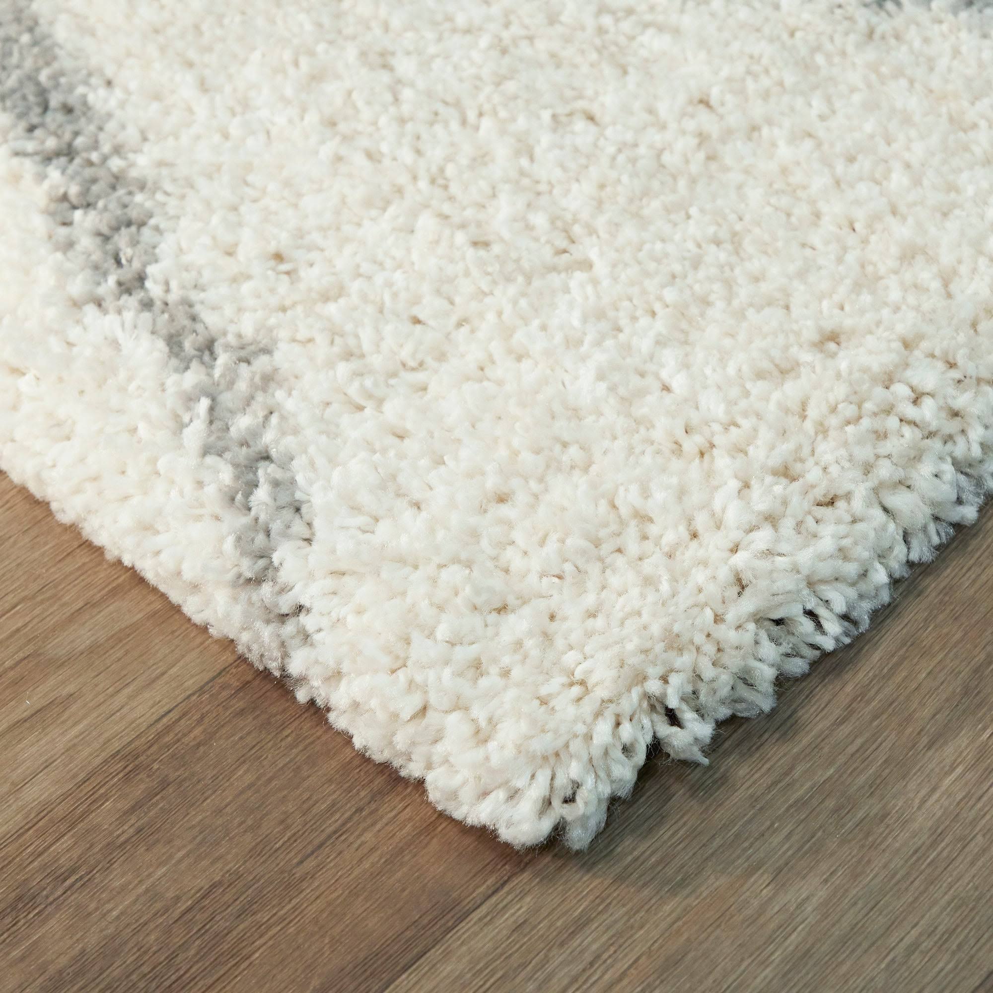 BALTA Ayden Navy 5 ft. x 7 ft. Abstract Shag Area Rug, Blue