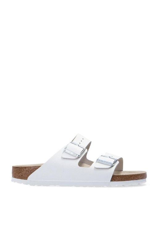 Birkenstock Arizona Smooth Leather Narrow Sandals - White