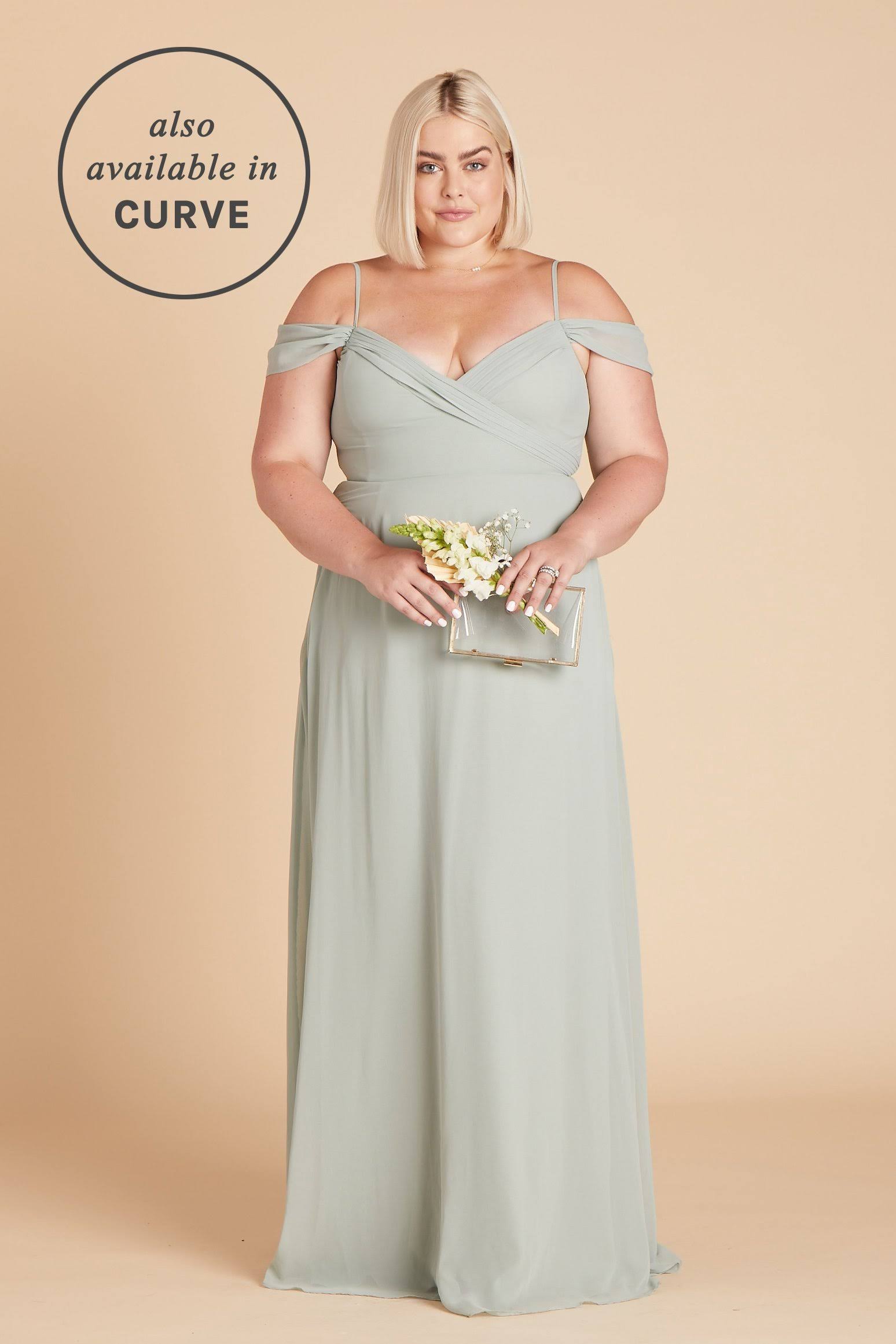 Birdy Grey Spence Convertible Chiffon Bridesmaid Dress in Sage S / Sage