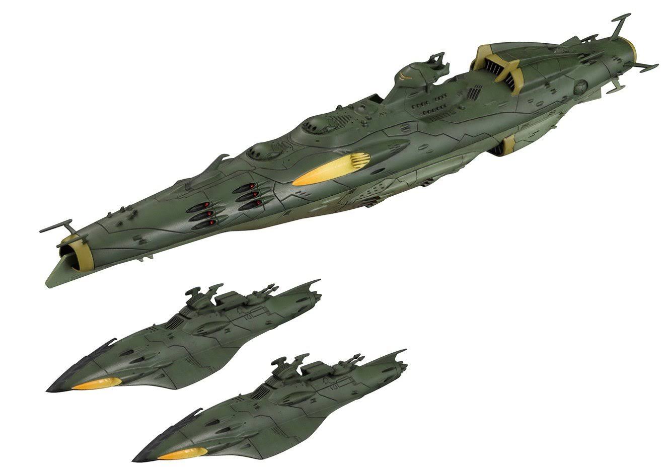 Bandai Space Battleship Yamato 2199 1/1000 Garmillas Set 2 Plastic Model