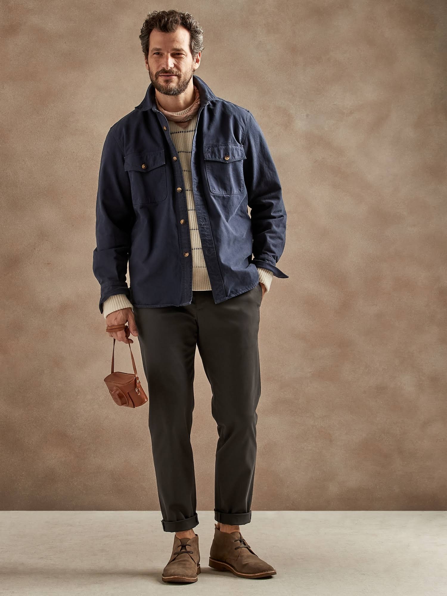 Banana Republic Men's Tapered Rapid Movement Chino Pant Charcoal Gray Tall Size 35W 36L