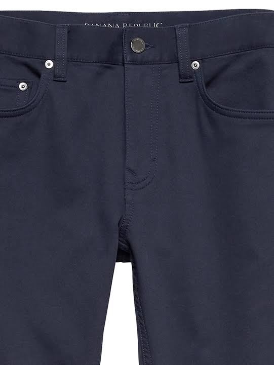 Banana Republic Men's Skinny Traveler Pant Navy Size 31W 32L
