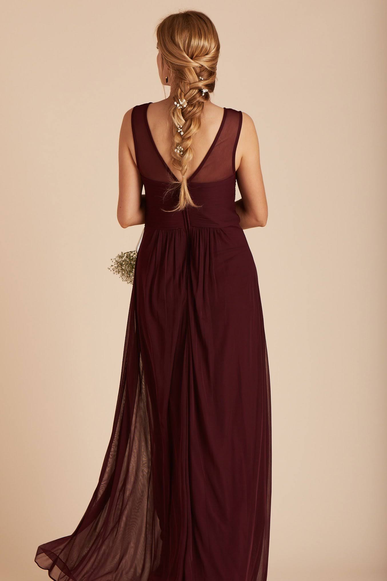 Birdy Grey Ryan Bridesmaid Dress in Cabernet M / Cabernet