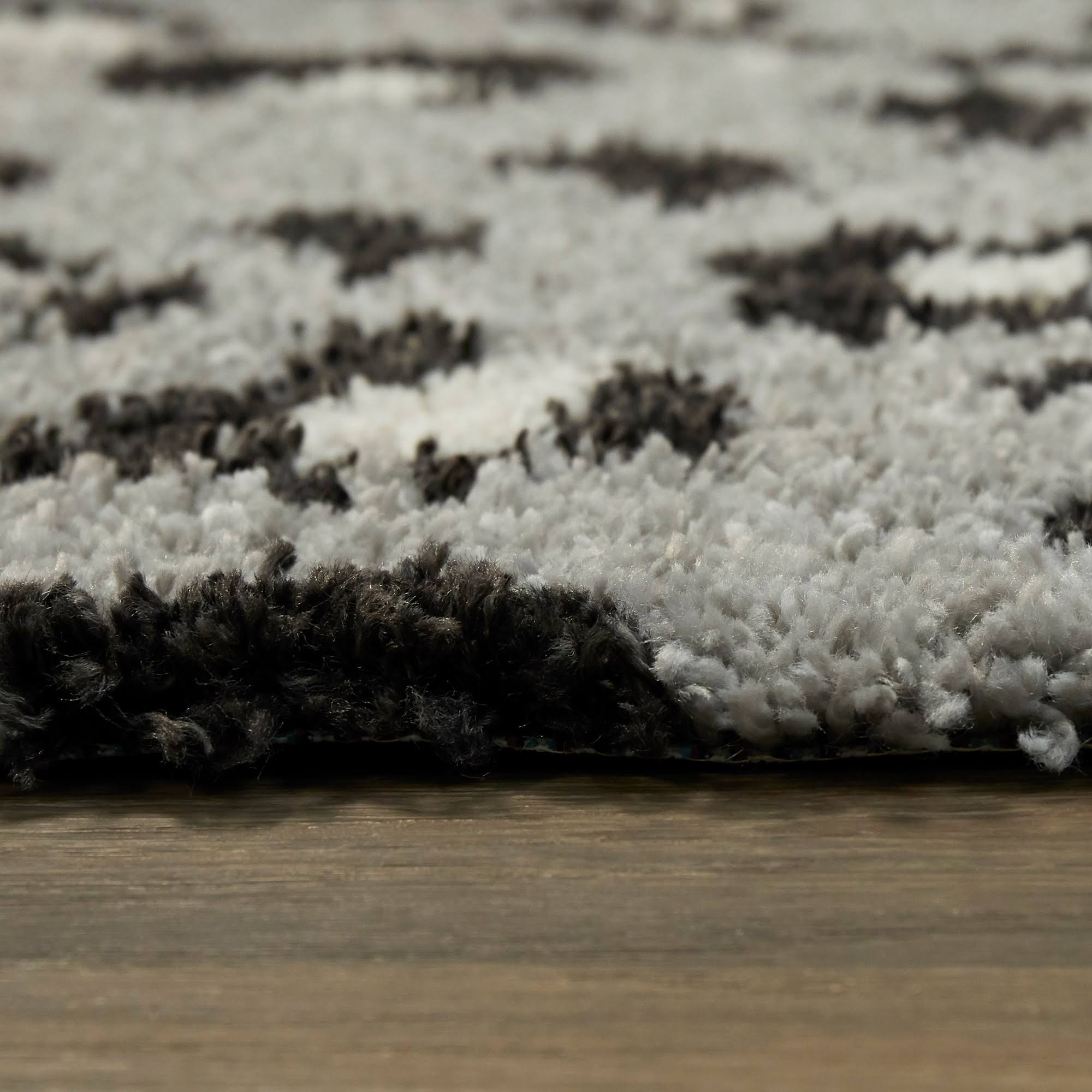 Balta Asaro Grey 8 ft. x 10 ft. Leopard Print Shag Area Rug