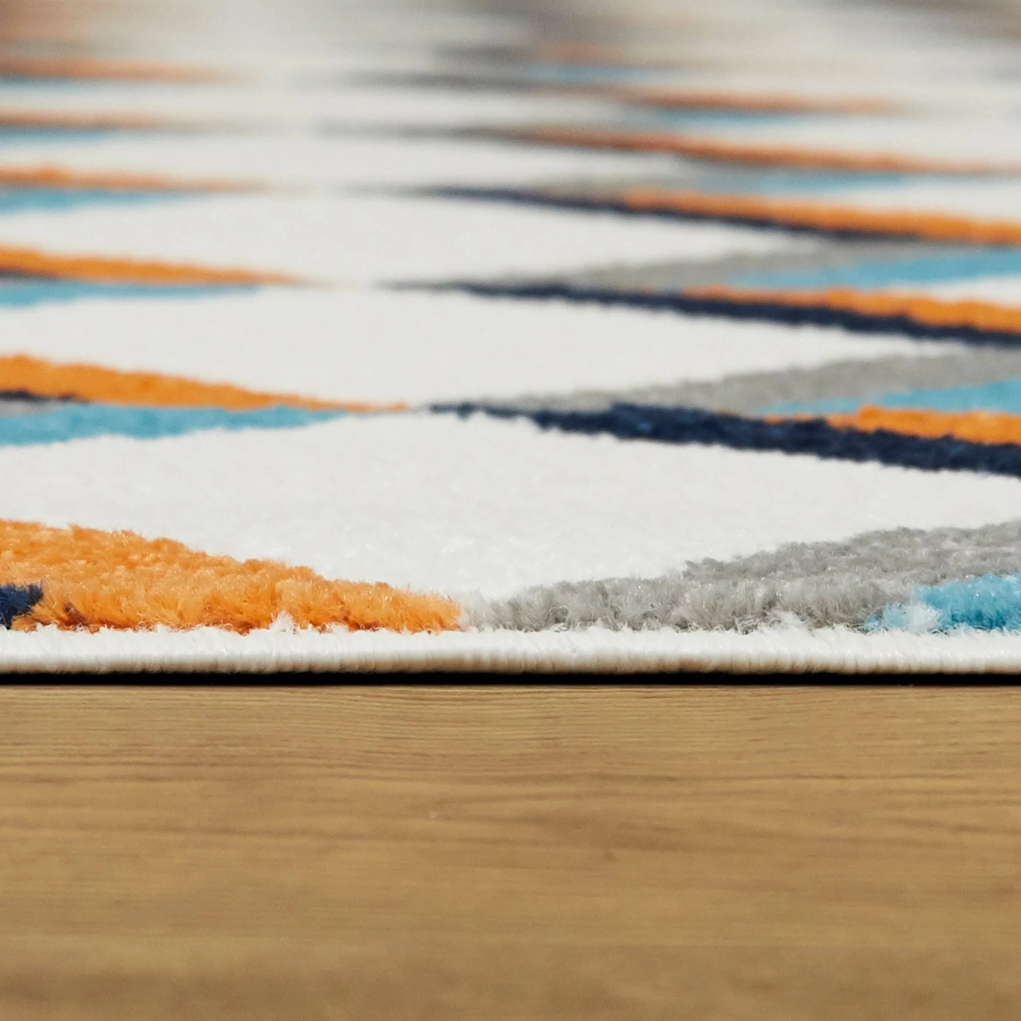 Balta Riley Geometric Blue 5 ft. x 7 ft. Area Rug