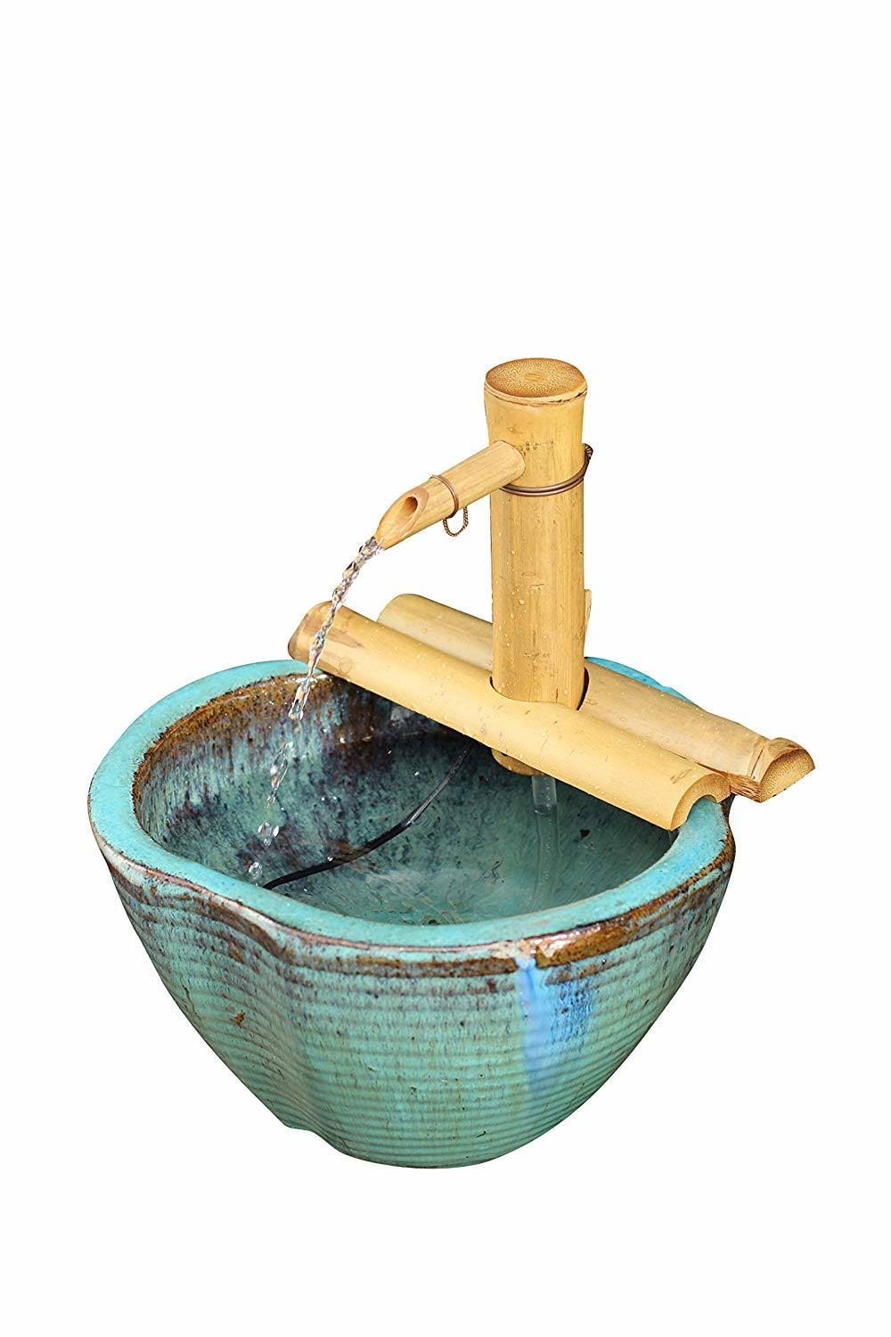 Bamboo Accents 7-In. Adjustable Spout and Pump Fountain Kit