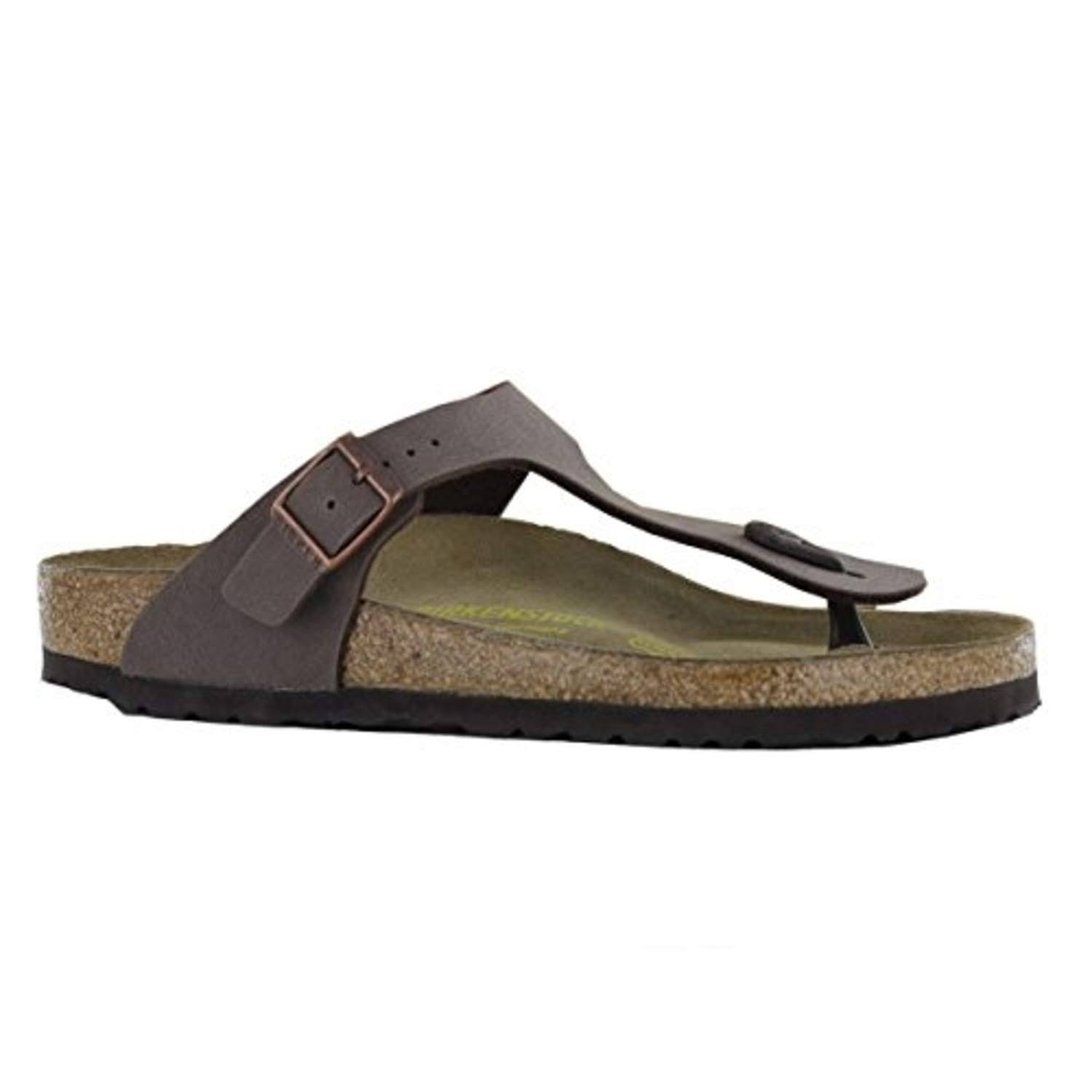 Birkenstock Gizeh Birko-Flor Nubuck Mocha