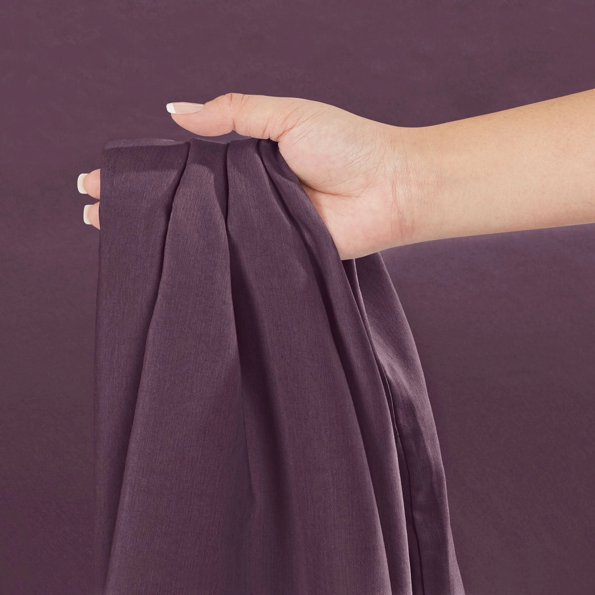 Empyrean Bedding Bamboo Blend Extra Deep Pocket Fitted Sheet (Purple Eggplant - California King)