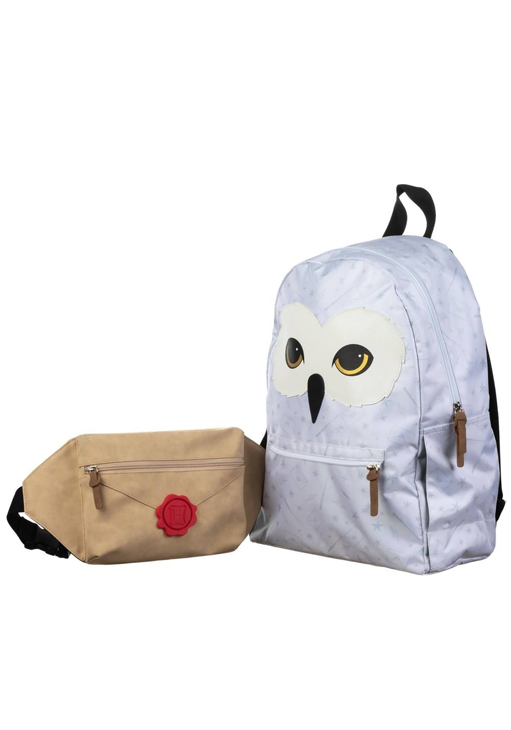Bioworld Harry Potter Hedwig Backpack with Removable Fanny Pack, Women's, Size: One size, White