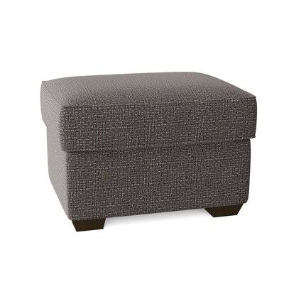 Birch Lane Swifton 29x22 Rectangle Standard Ottoman Body Fabric: Yale Charcoal
