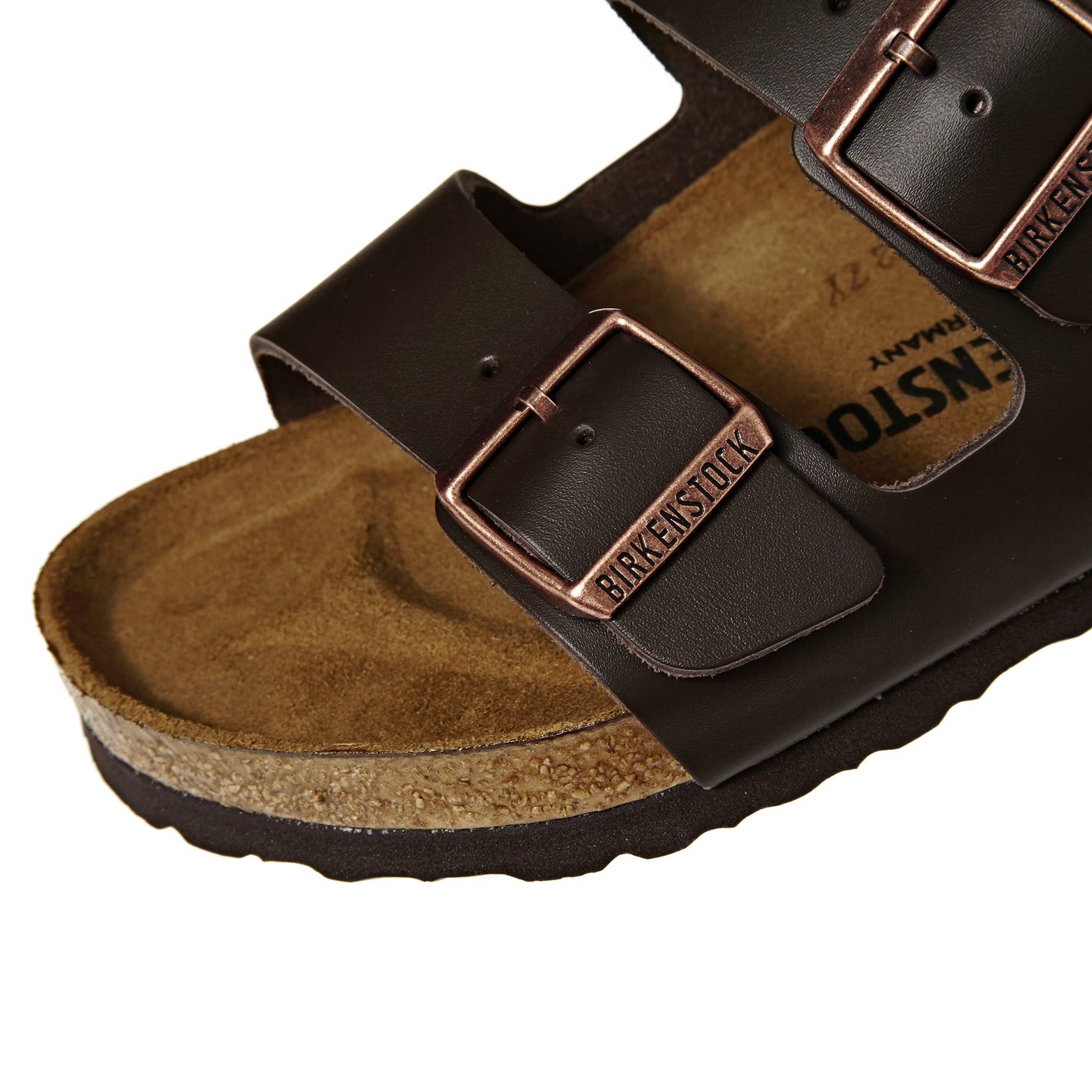 Birkenstock Leather Sandals Arizona Dark Brown / 44