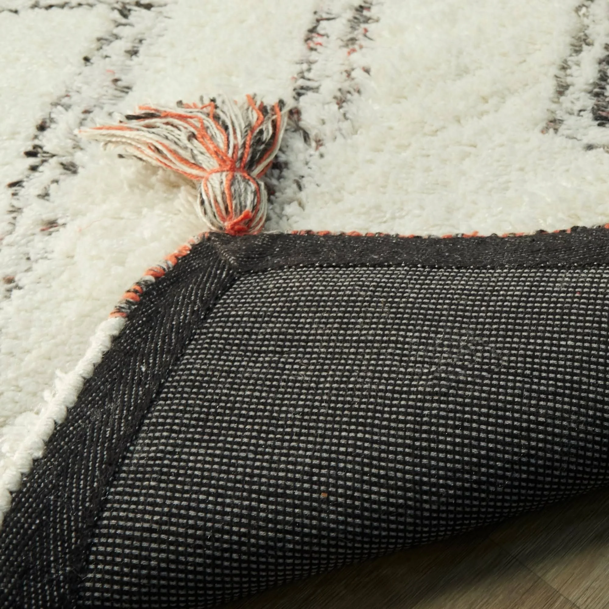 Remy Moroccan Shag Area Rug - 2&7x22 x 7& Runner - White