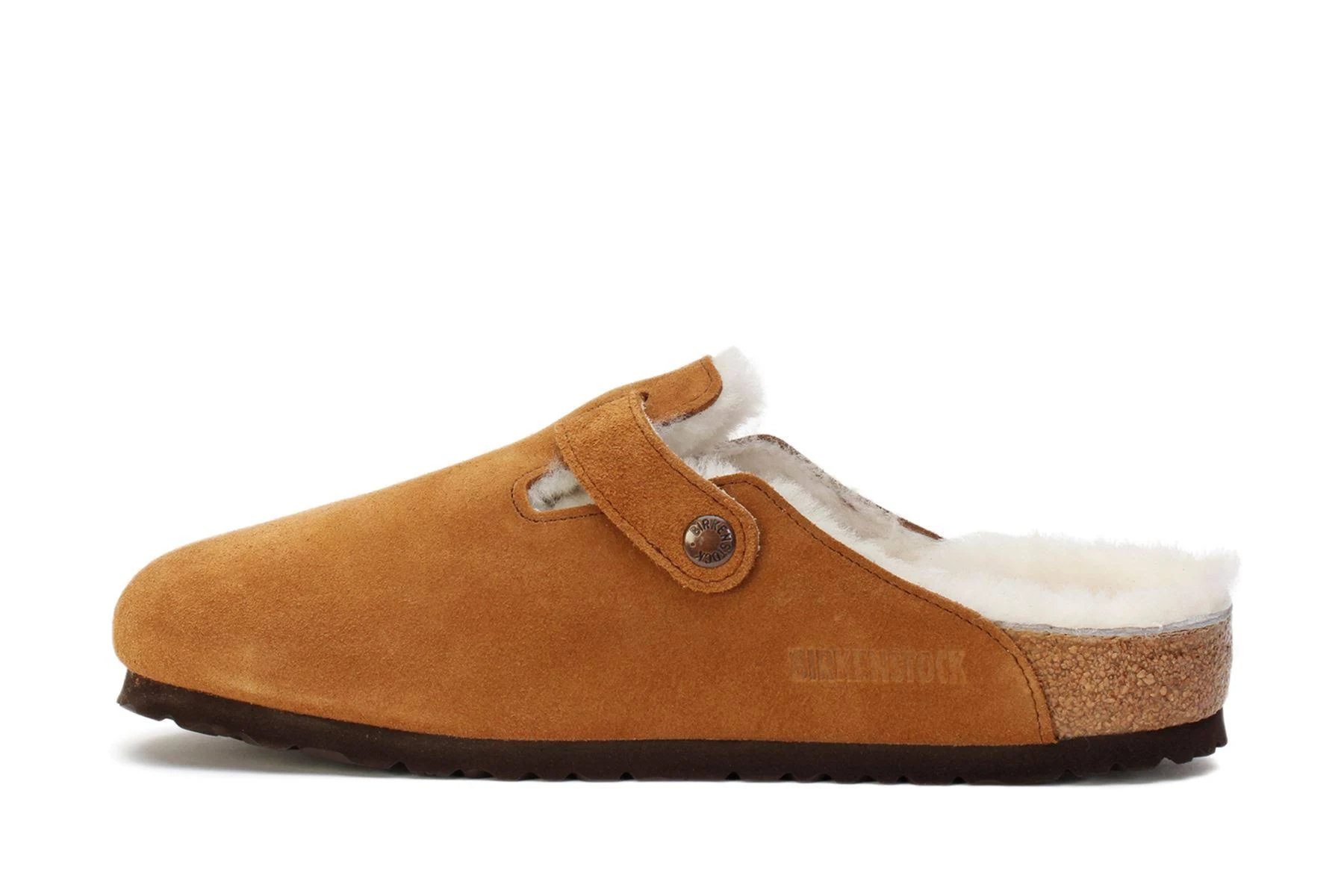 Birkenstock Boston Shearling Suede Leather Mink / 39