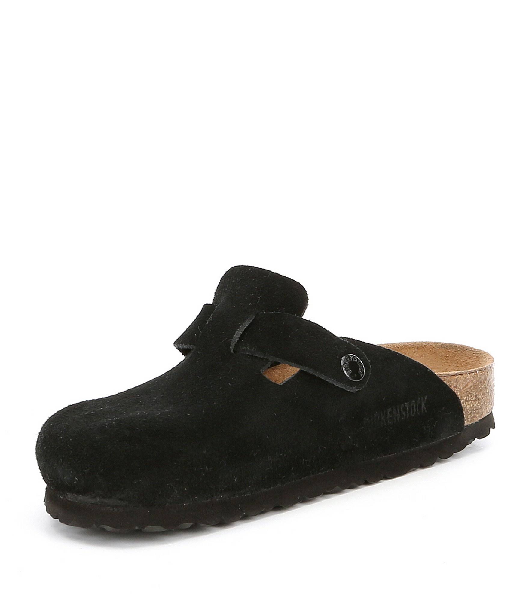 Birkenstock Boston Soft Footbed (37 Narrow Mink Suede)