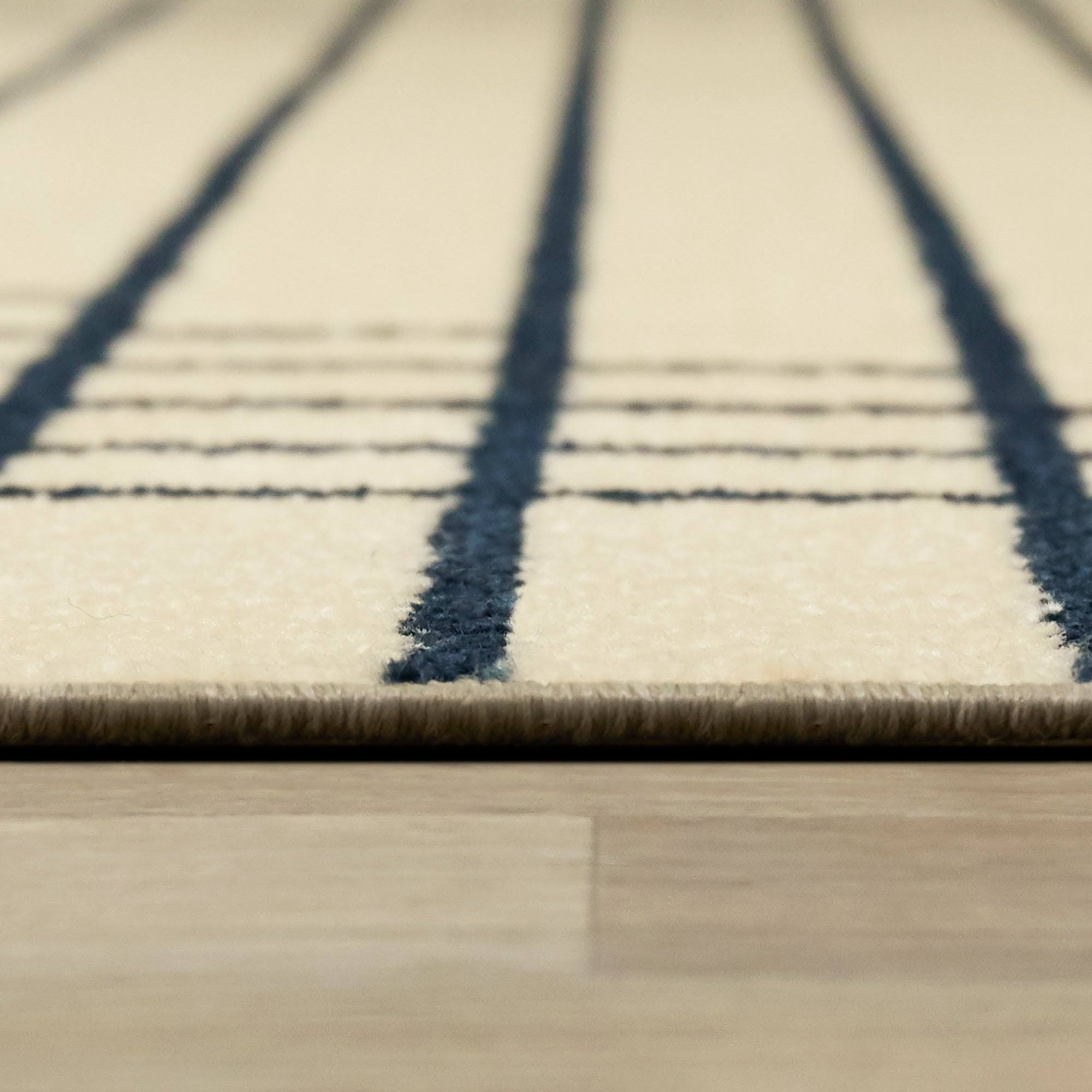 Balta Shefford Taupe 8 ft. x 10 ft. Art Deco Striped Area Rug, Brown