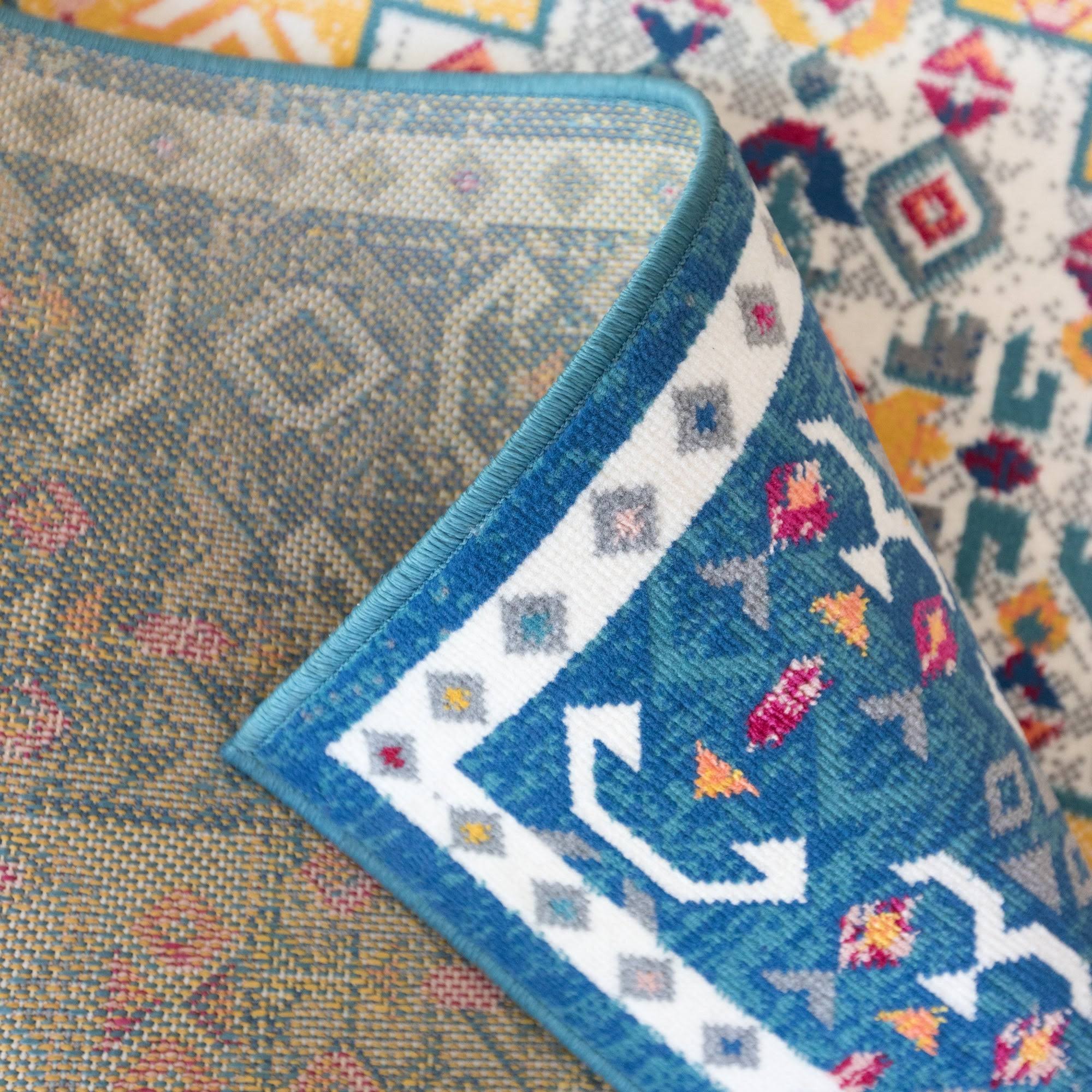 Semih Oriental Medallion Area Rug - 2' x 7' Runner - Taupe