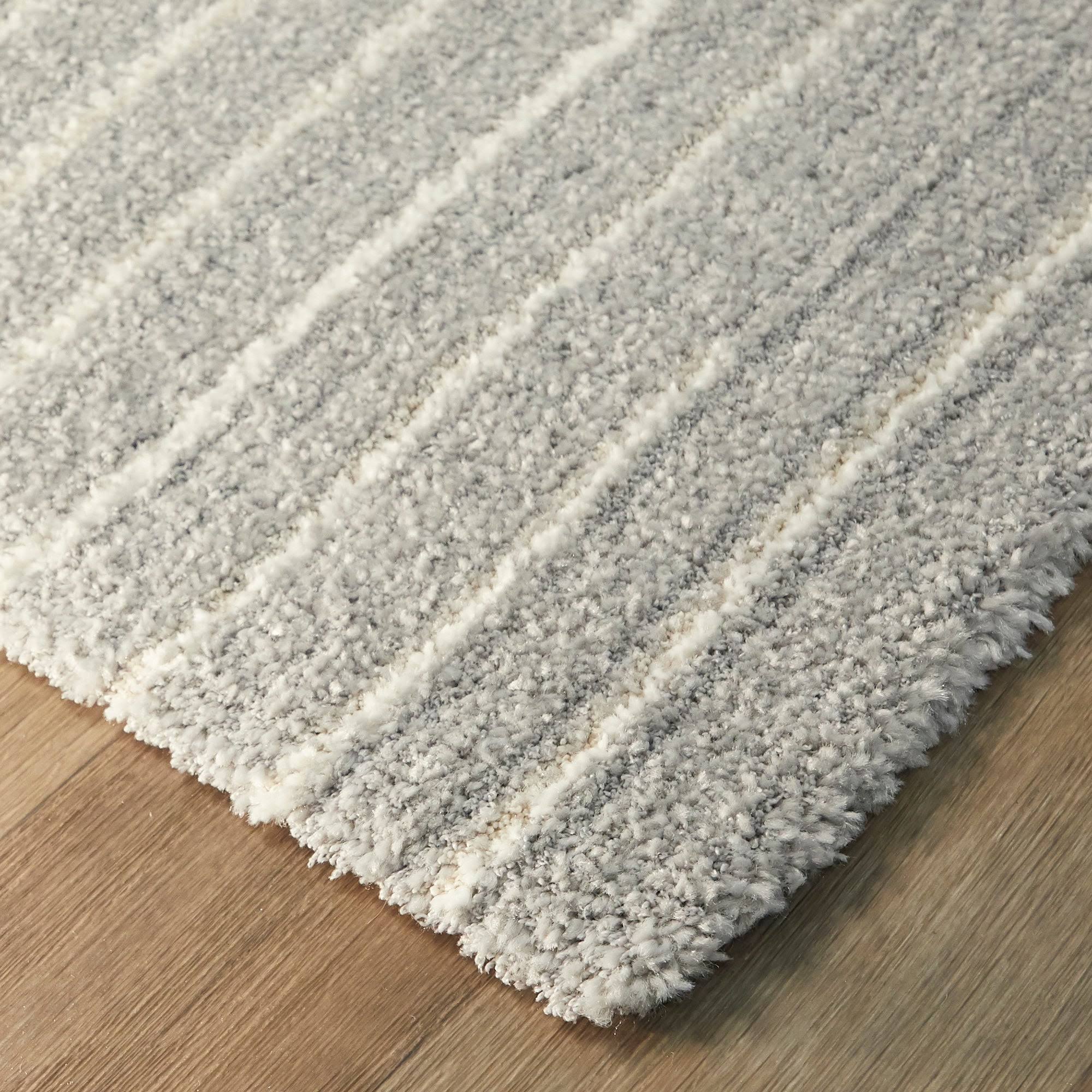 BALTA Chatham Grey 8 ft. x 10 ft. Modern Stripe Area Rug