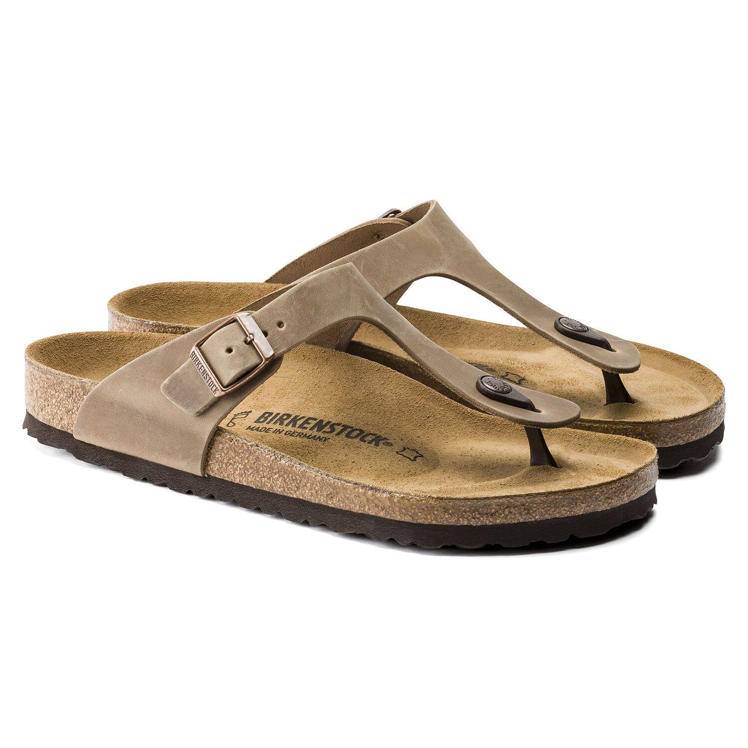 Birkenstock Women's Gizeh Tobacco Oiled Leather 42