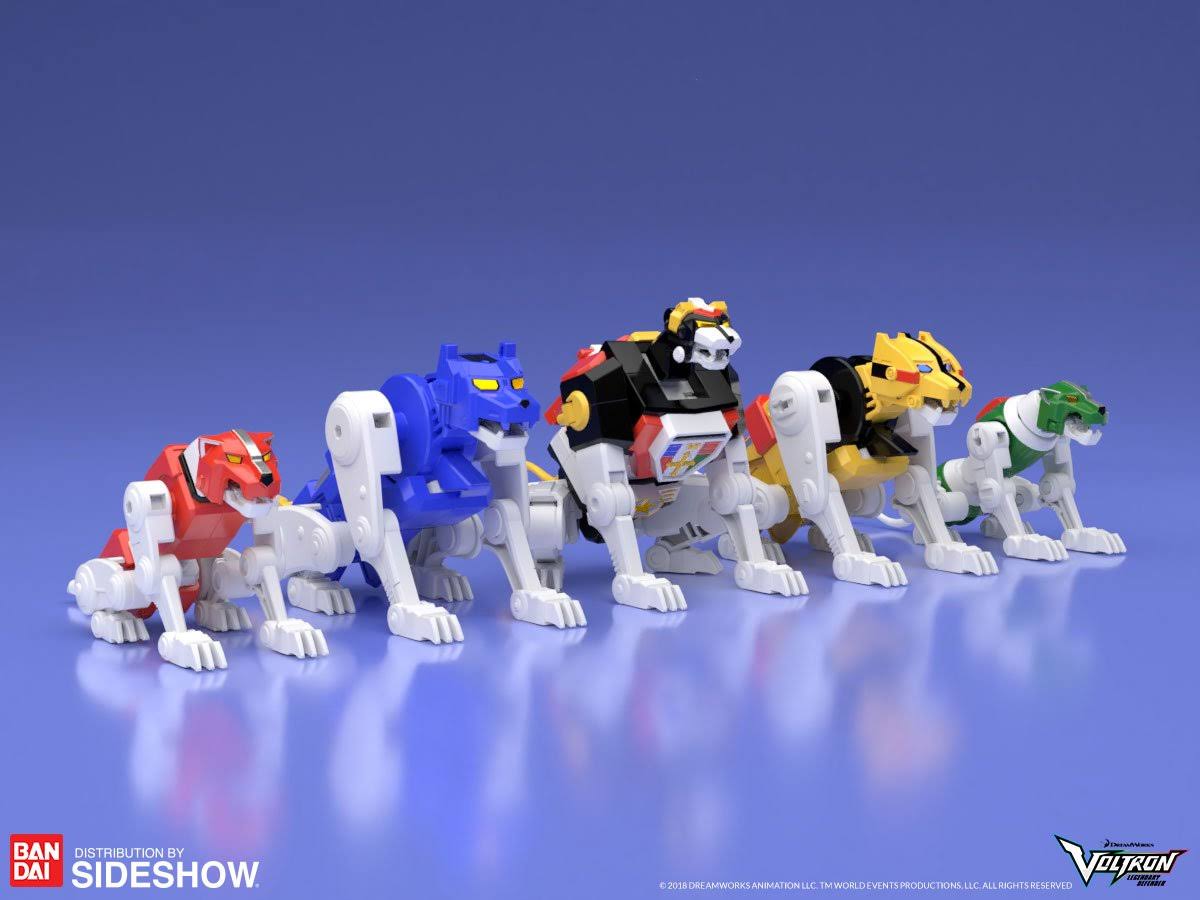 Voltron 2018 SDCC Exclusive Set Bandai Super Mini Pla Model Kit