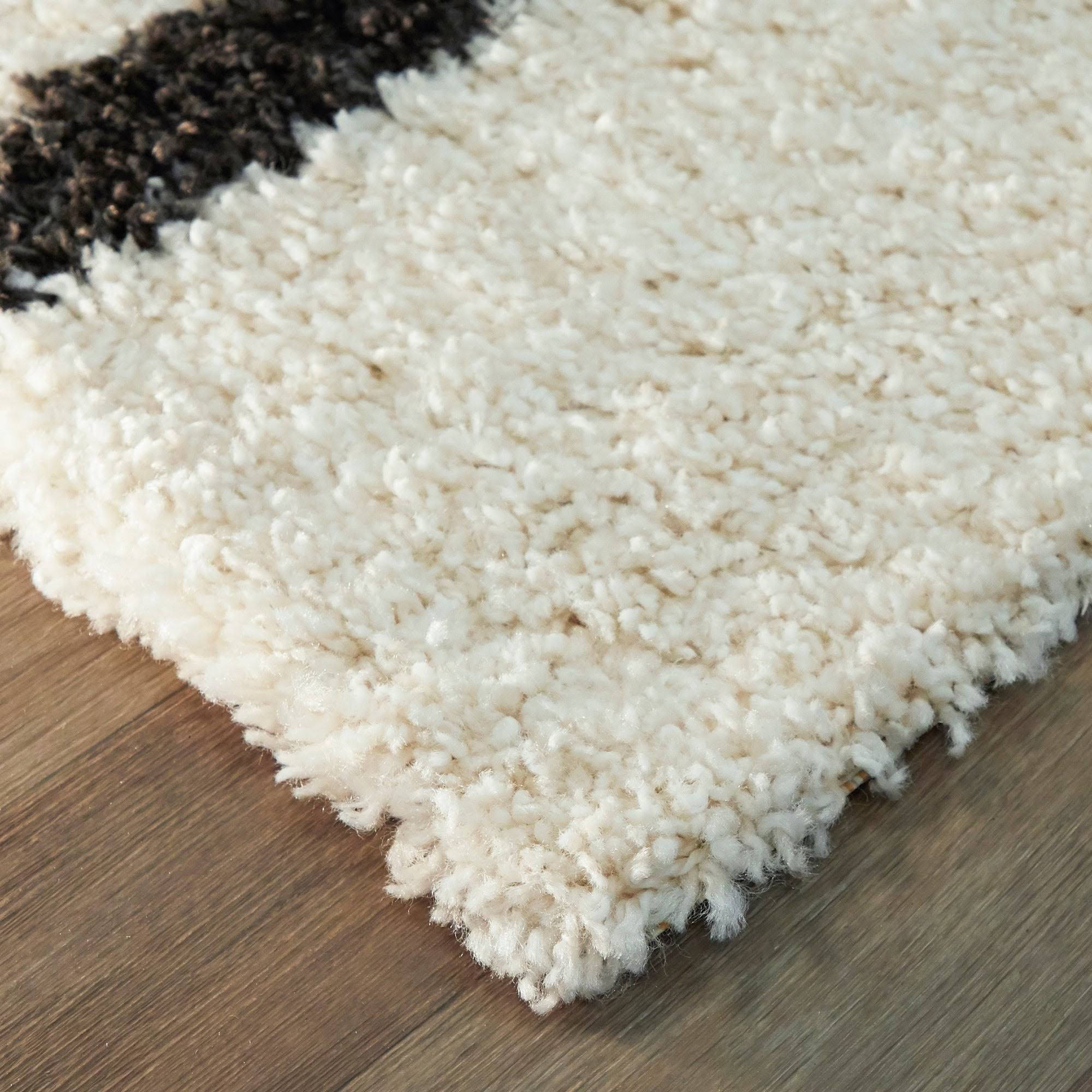 BALTA Crenshaw Cream 5 ft. x 7 ft. Abstract Modern Area Rug, Ivory
