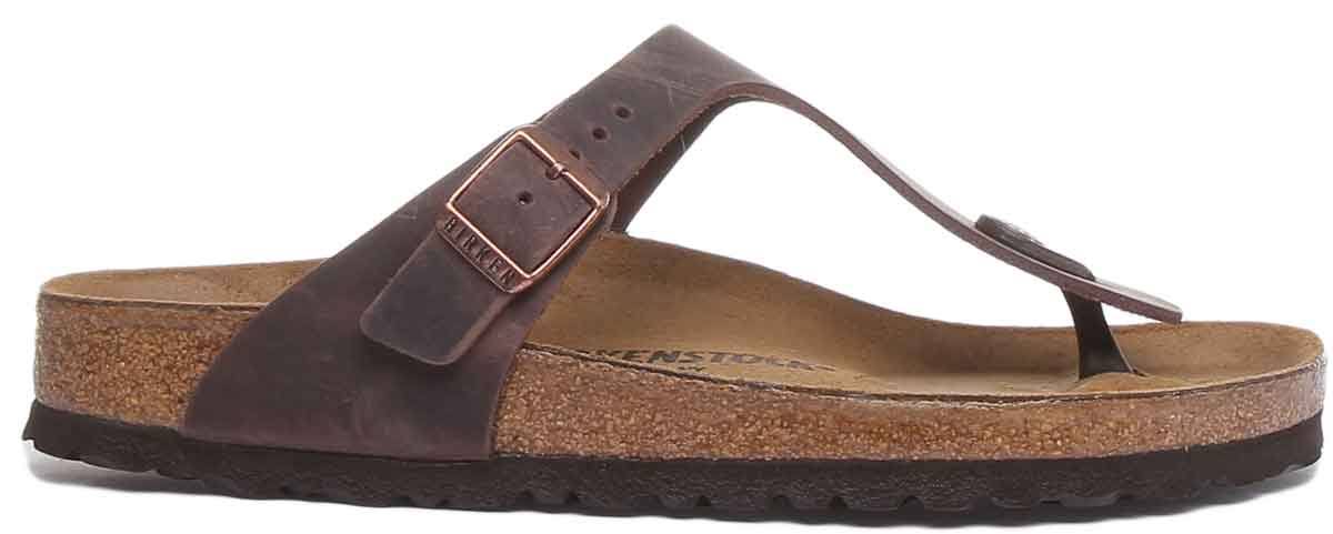 Birkenstock - Gizeh Oiled-Leather Brown / 38