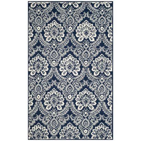 Darby Home Co Bevis Hand Tufted Wool Navy (Blue) Area Rug; 5& x 8&