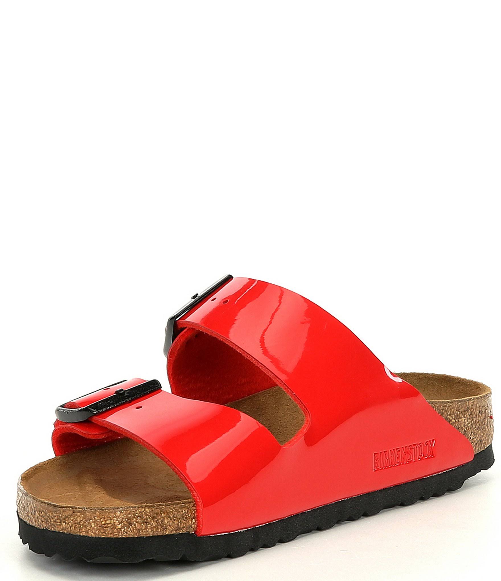 Birkenstock Women's Arizona Cherry Patent Birko-Flor