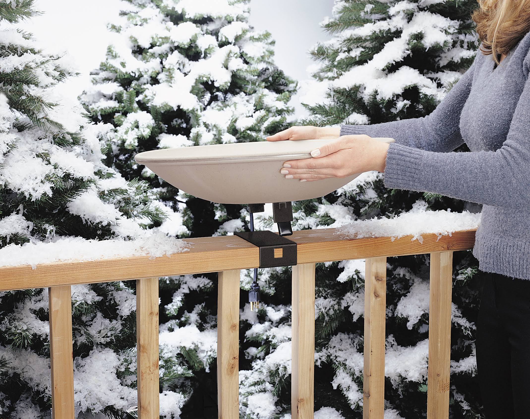Allied Precision Deck Mounted Heated Bird Bath